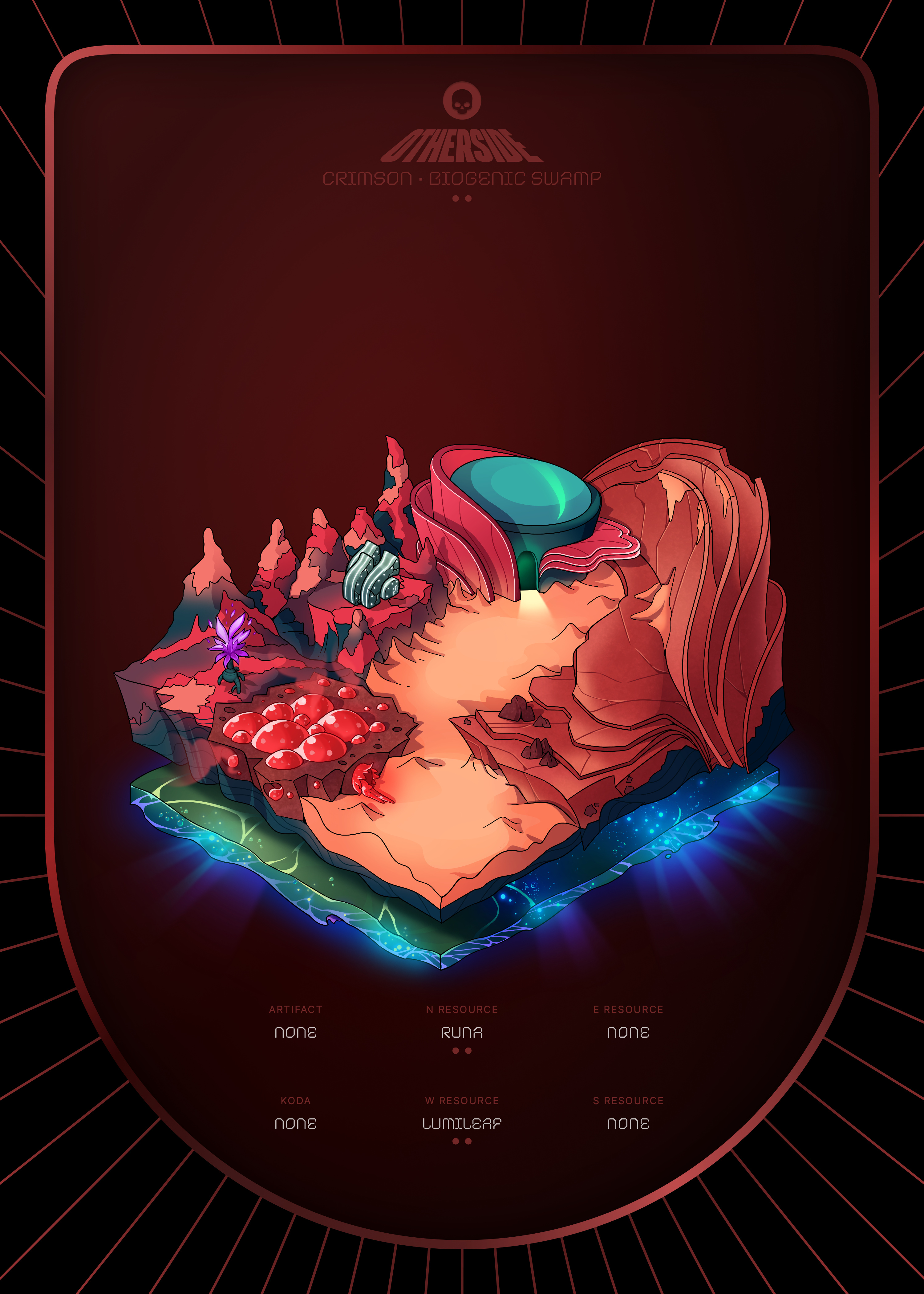 Otherdeed #8352 — Crimson
