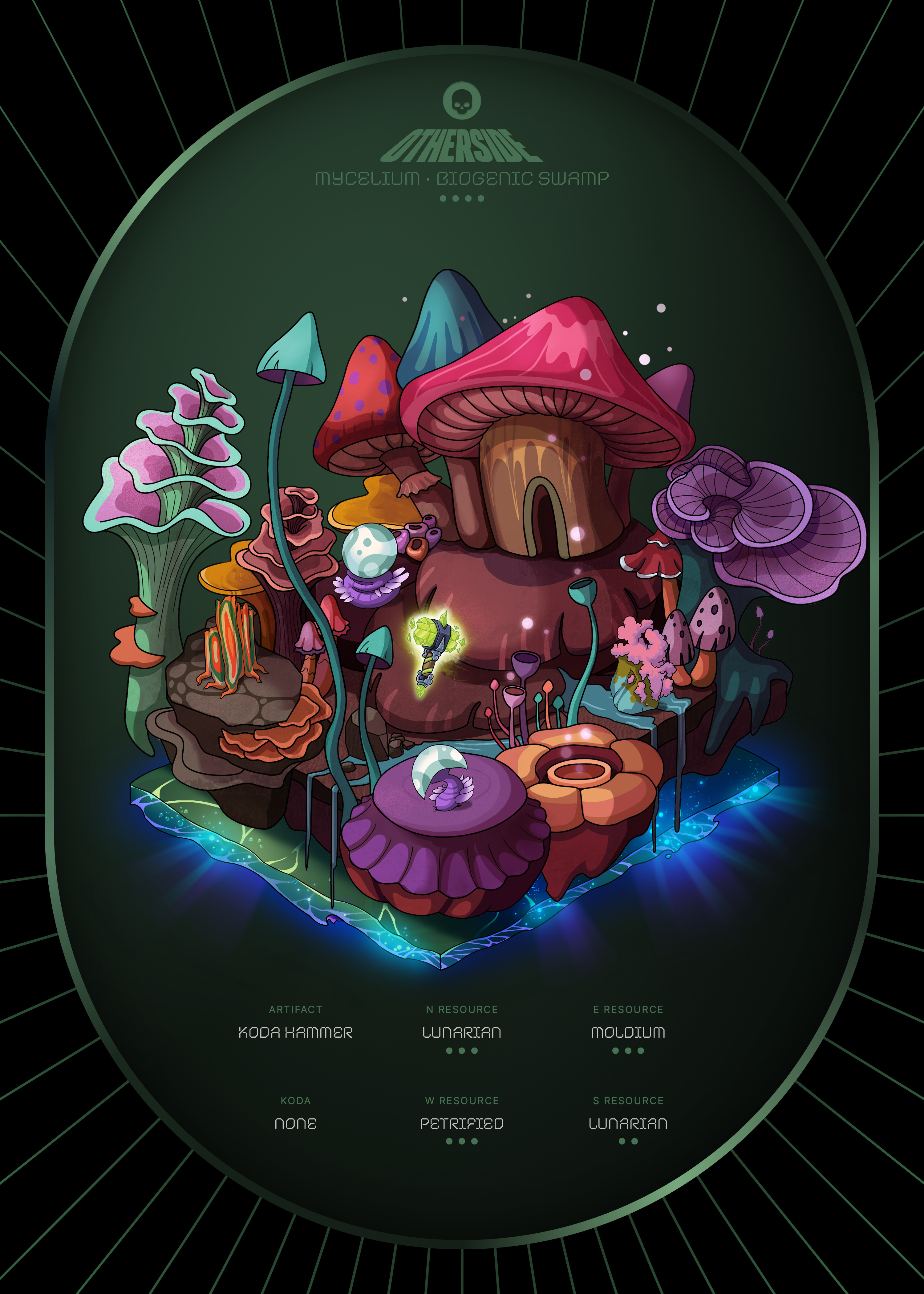 Otherdeed #7235 — Mycelium