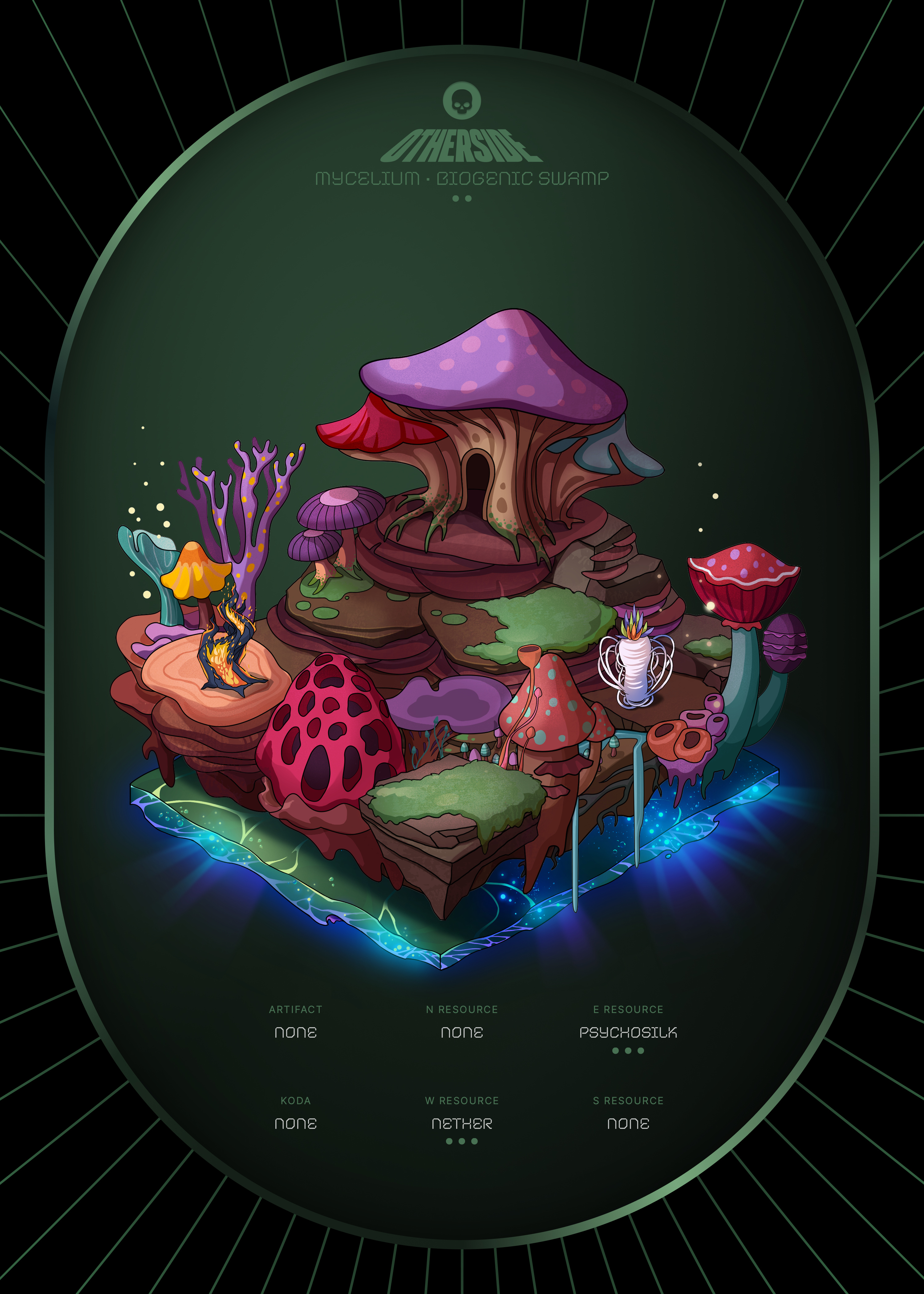 Otherdeed #7027 — Mycelium