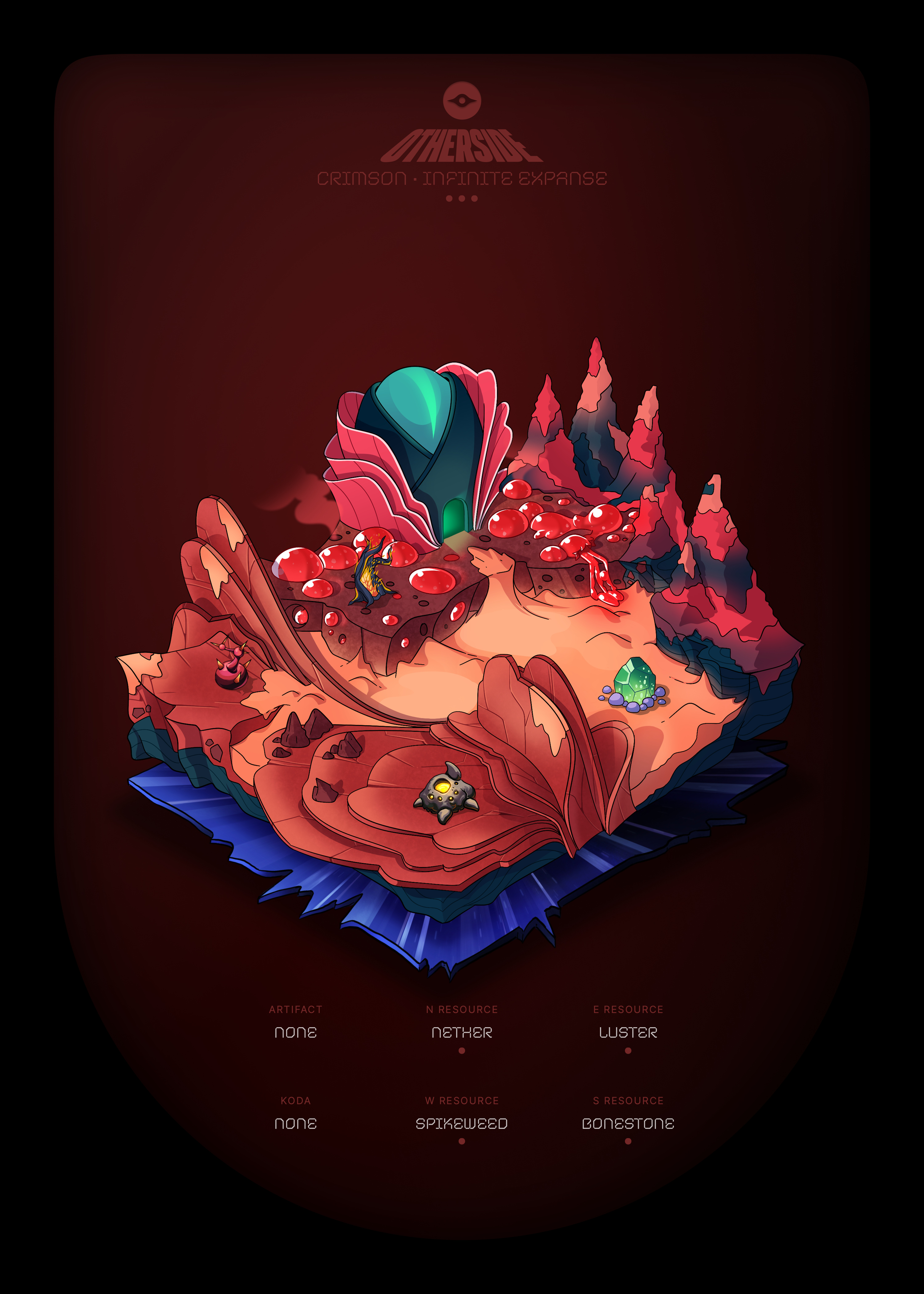 Otherdeed #41097 — Crimson