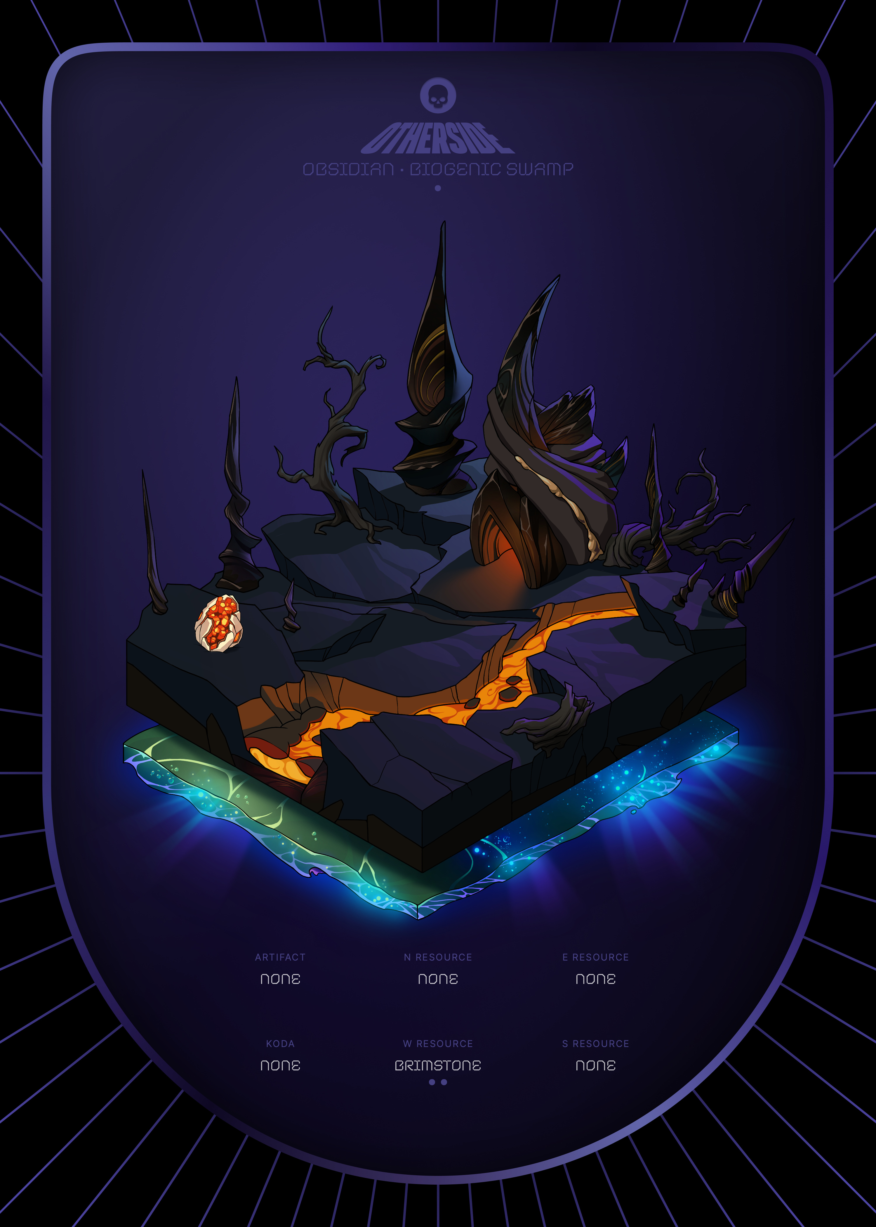Otherdeed #3489 — Obsidian