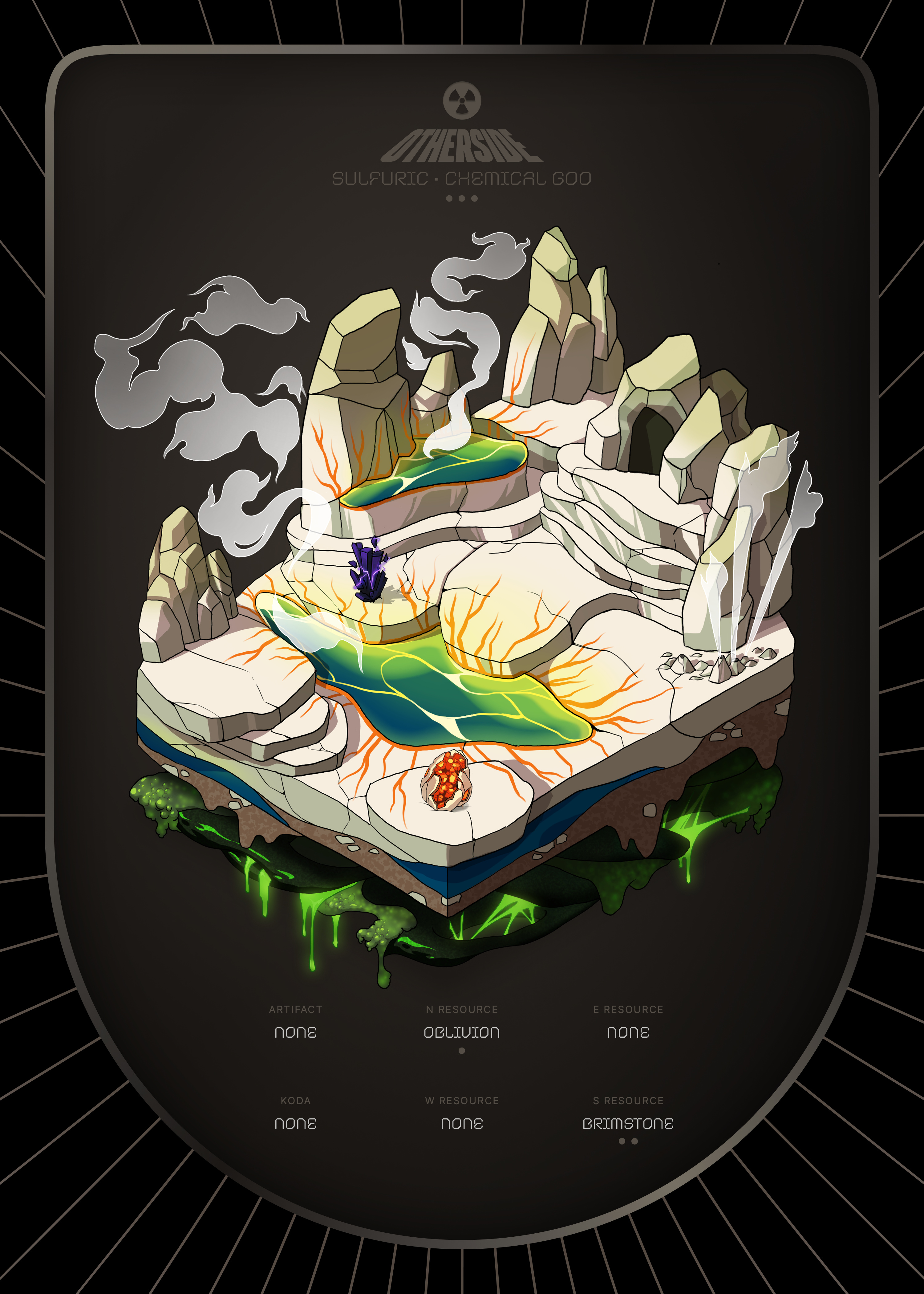 Otherdeed #10736 — Sulfuric
