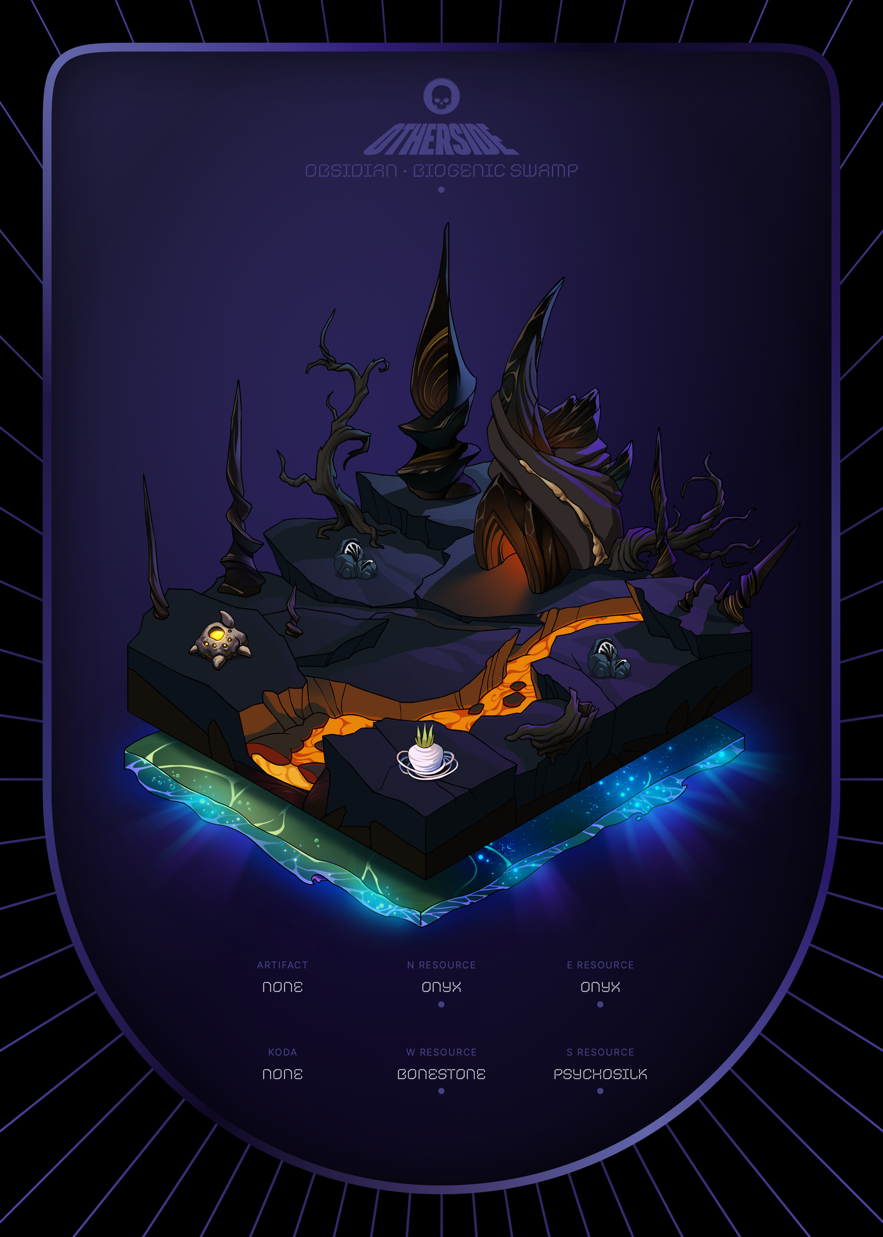 Otherdeed #9157 — Obsidian
