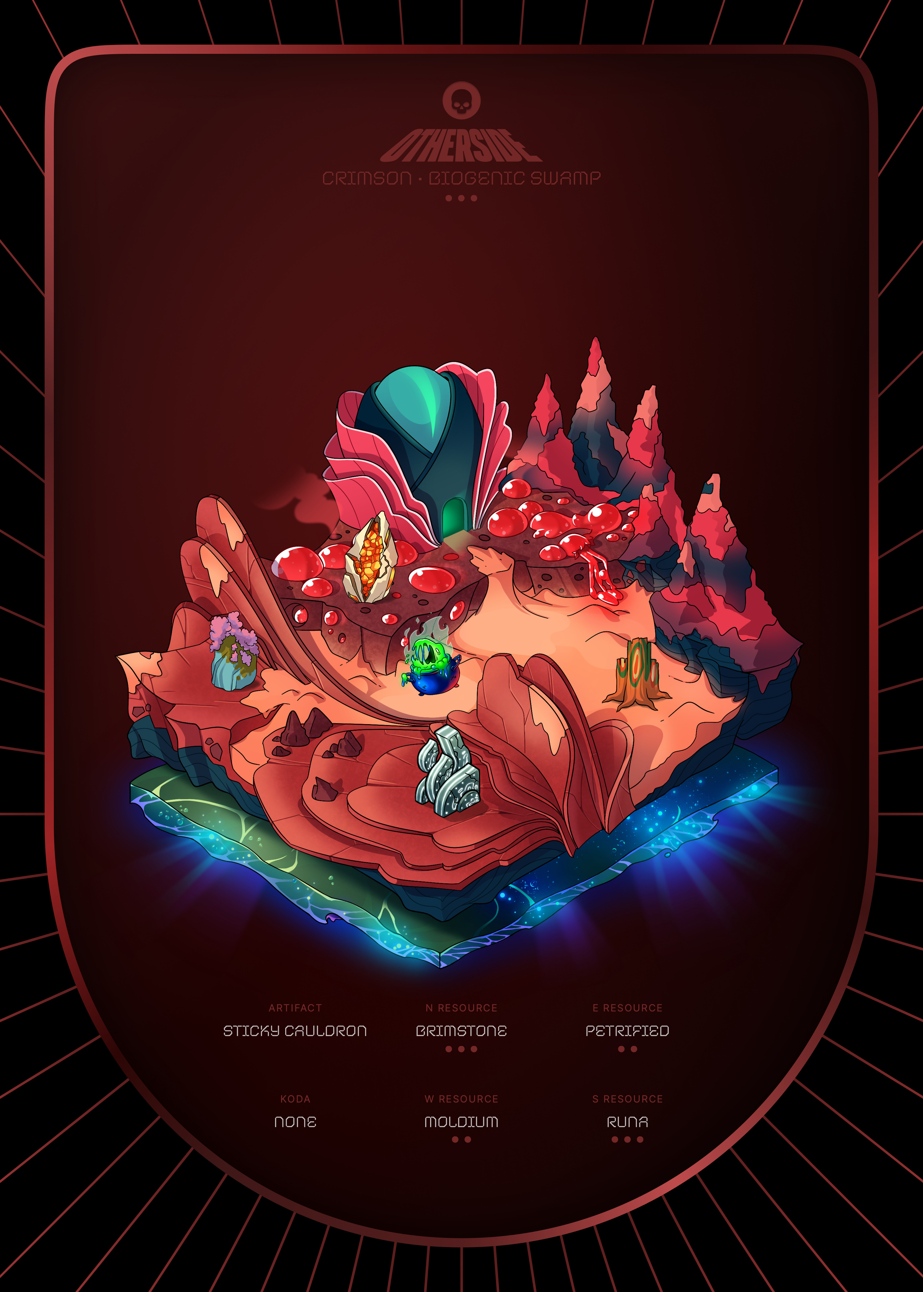 Otherdeed #5732 — Crimson