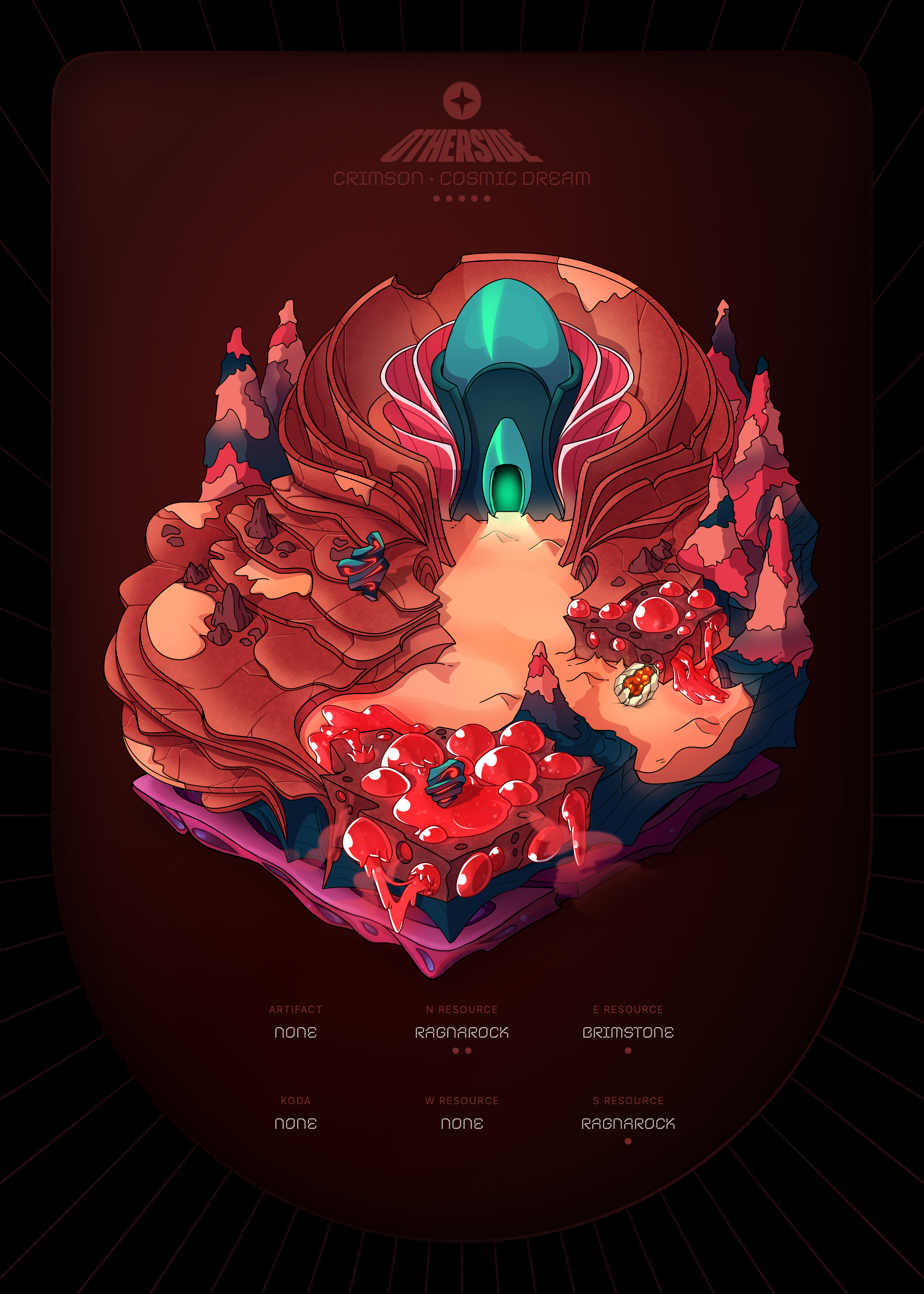 Otherdeed #33243 — Crimson