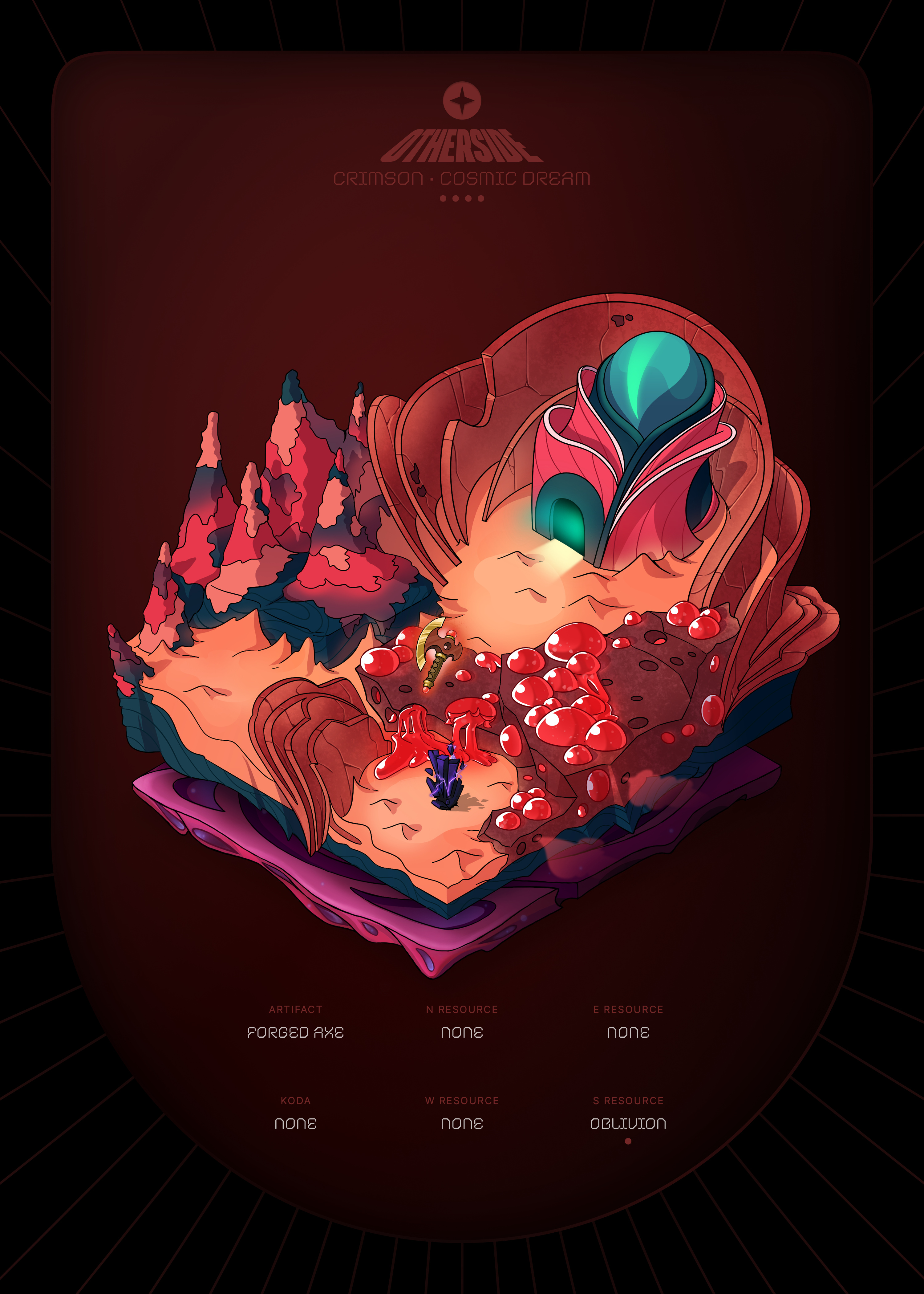Otherdeed #34018 — Crimson