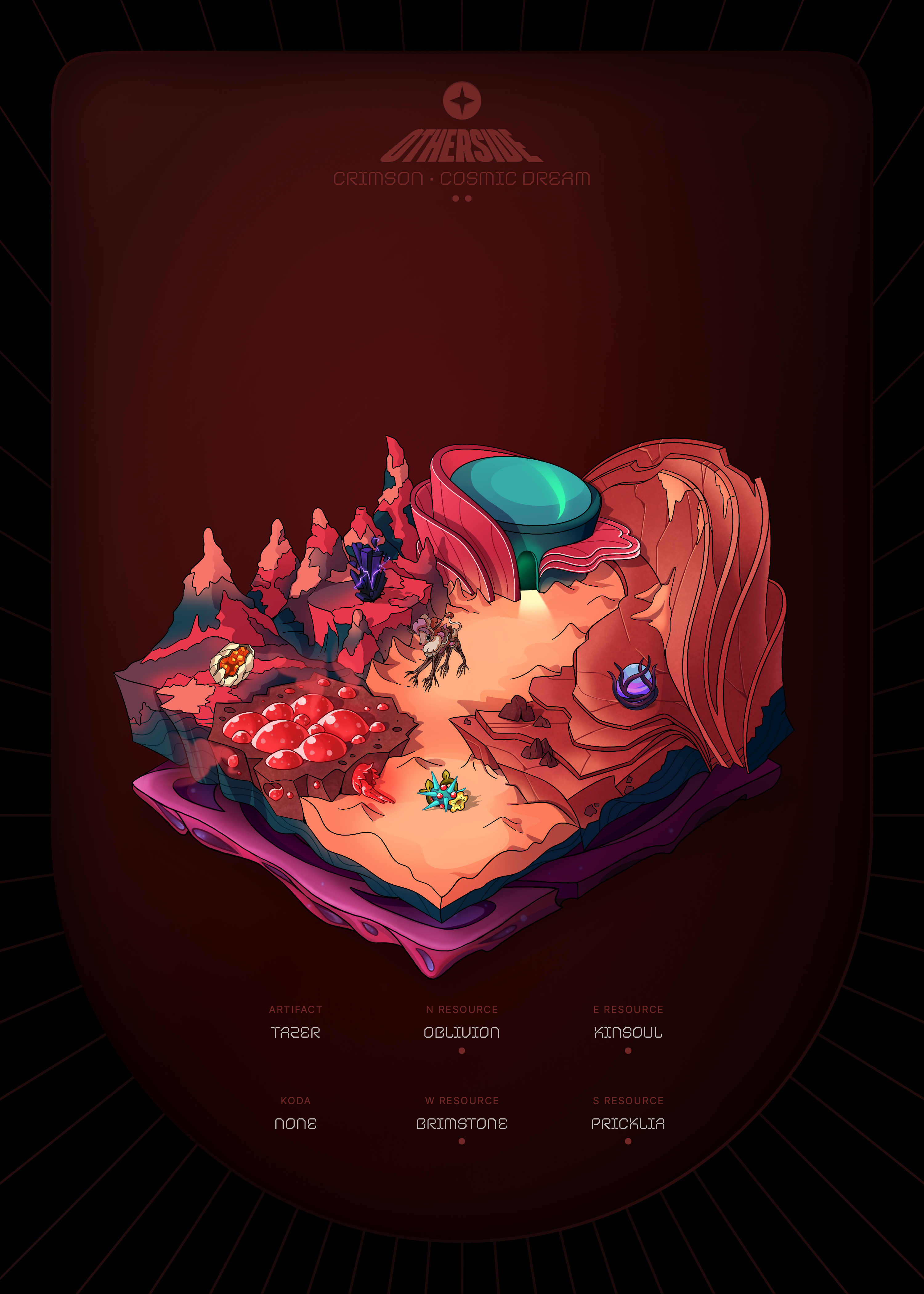 Otherdeed #33921 — Crimson