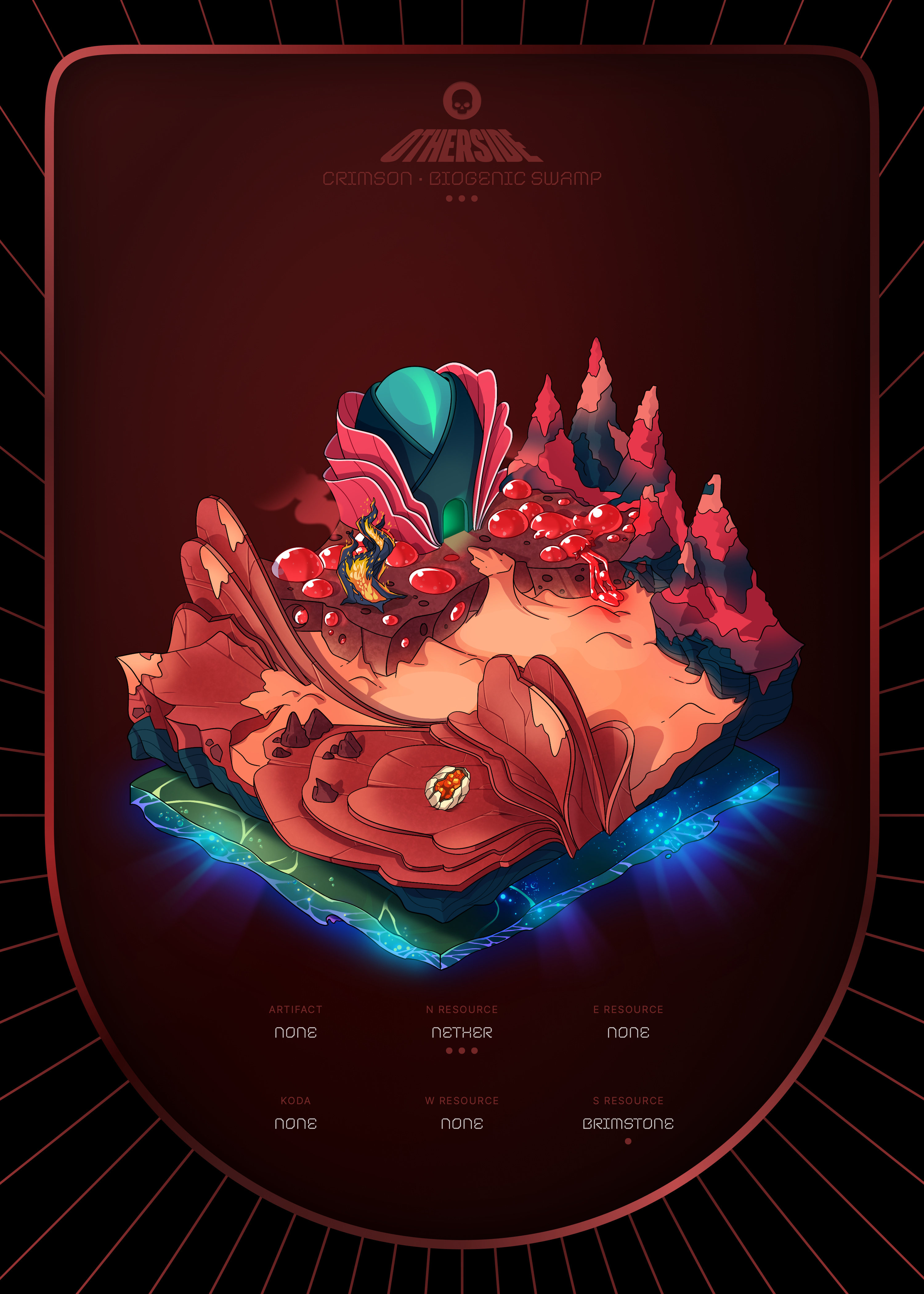 Otherdeed #5176 — Crimson