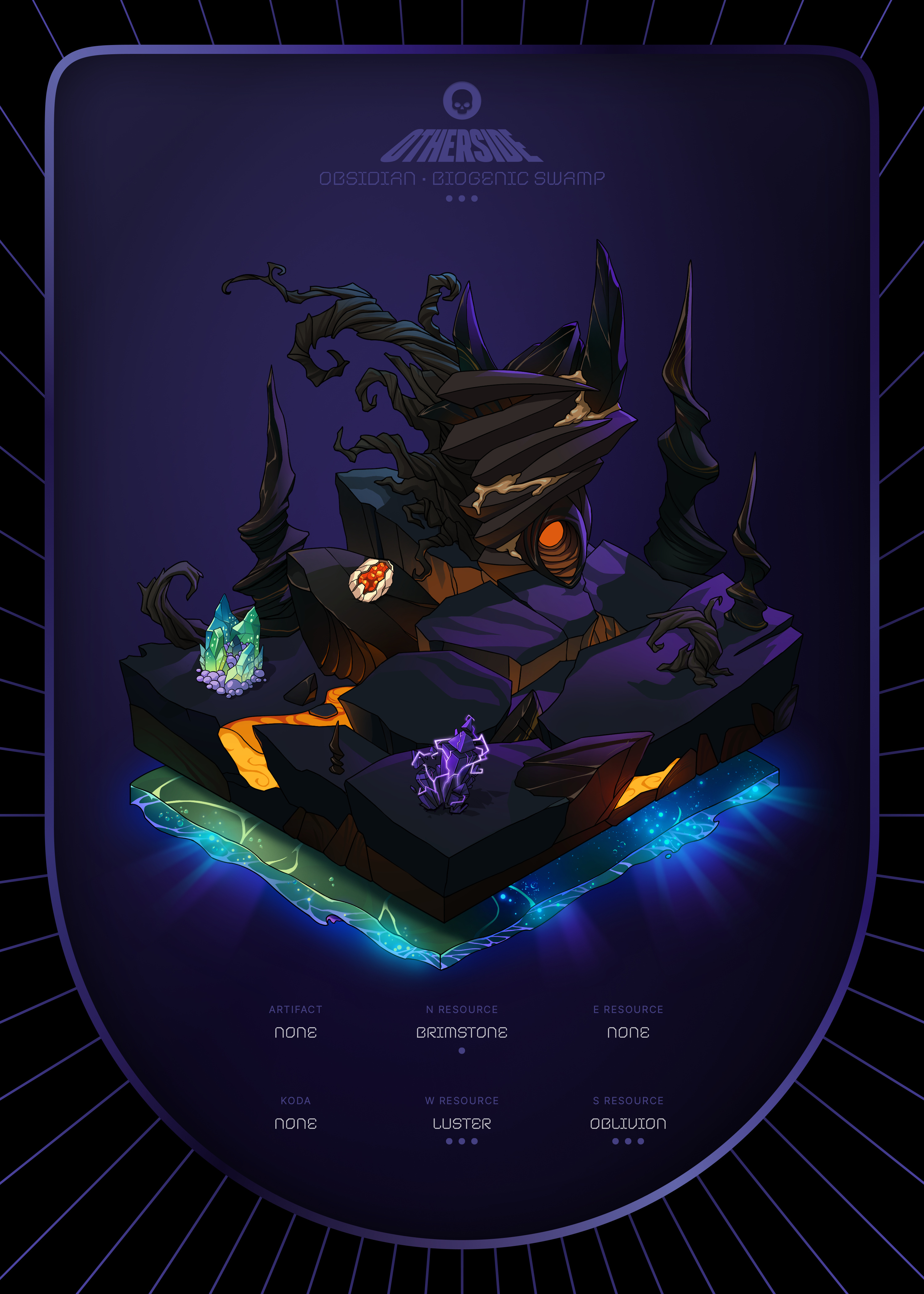 Otherdeed #7863 — Obsidian