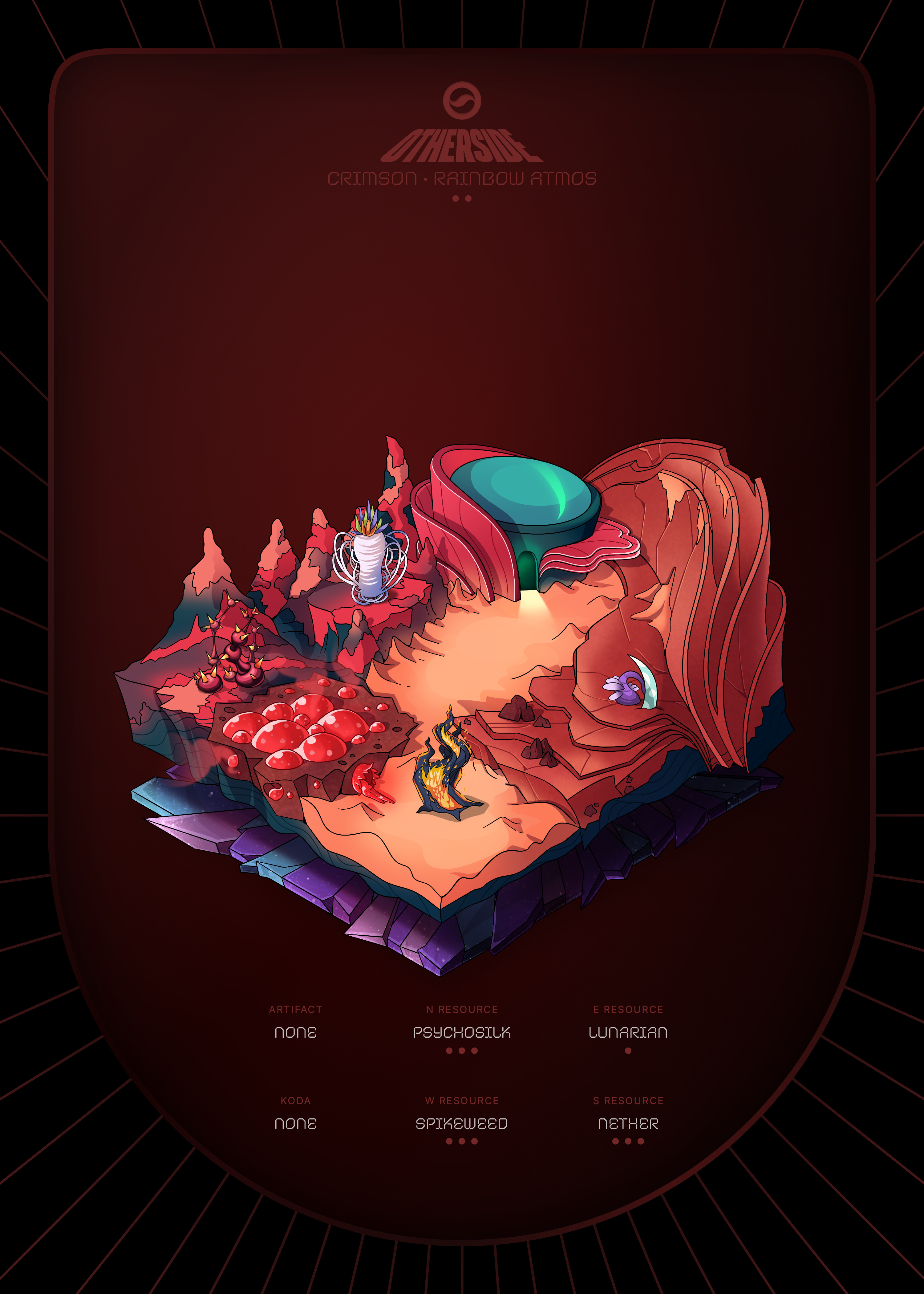 Otherdeed #76058 — Crimson