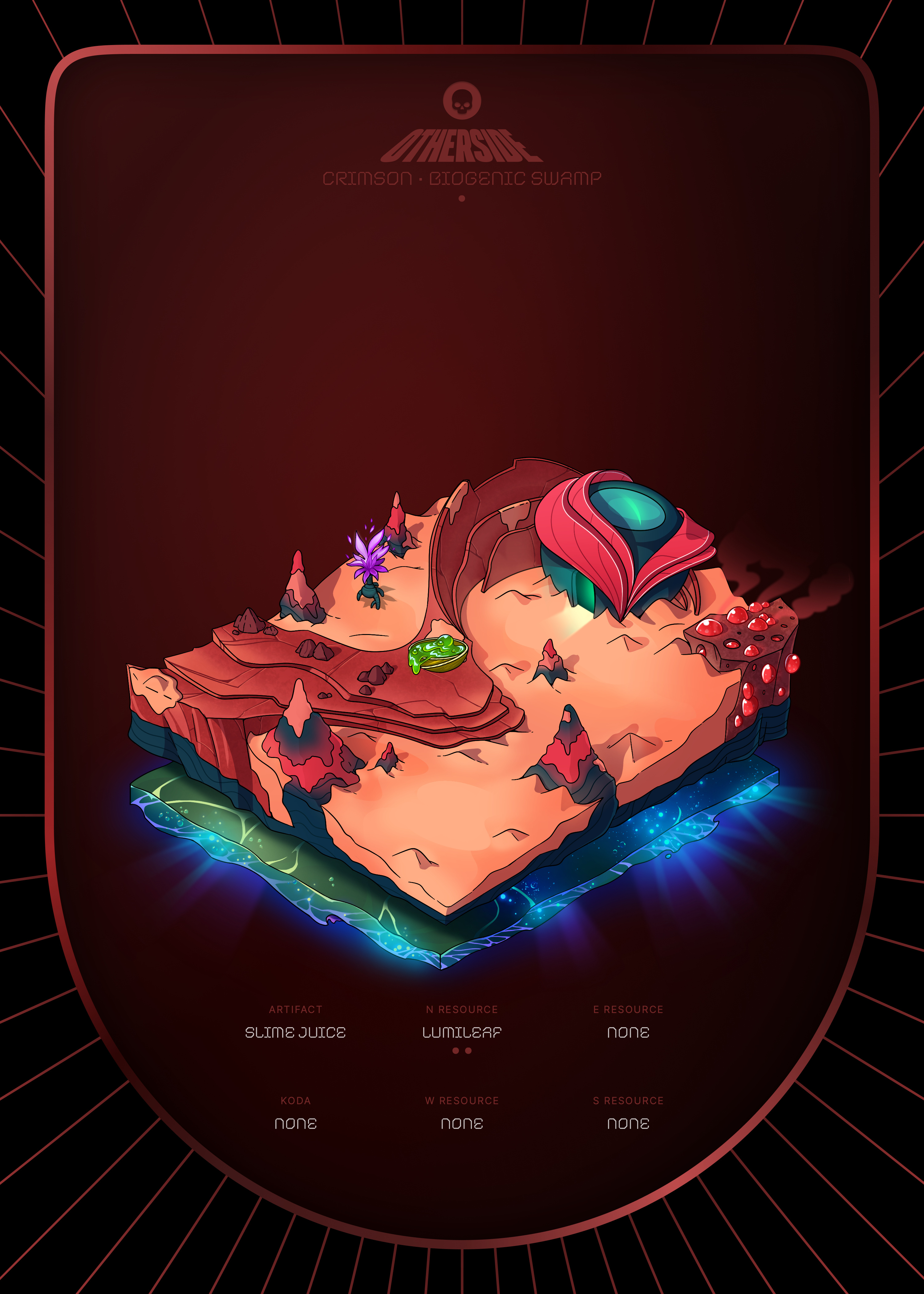 Otherdeed #8358 — Crimson