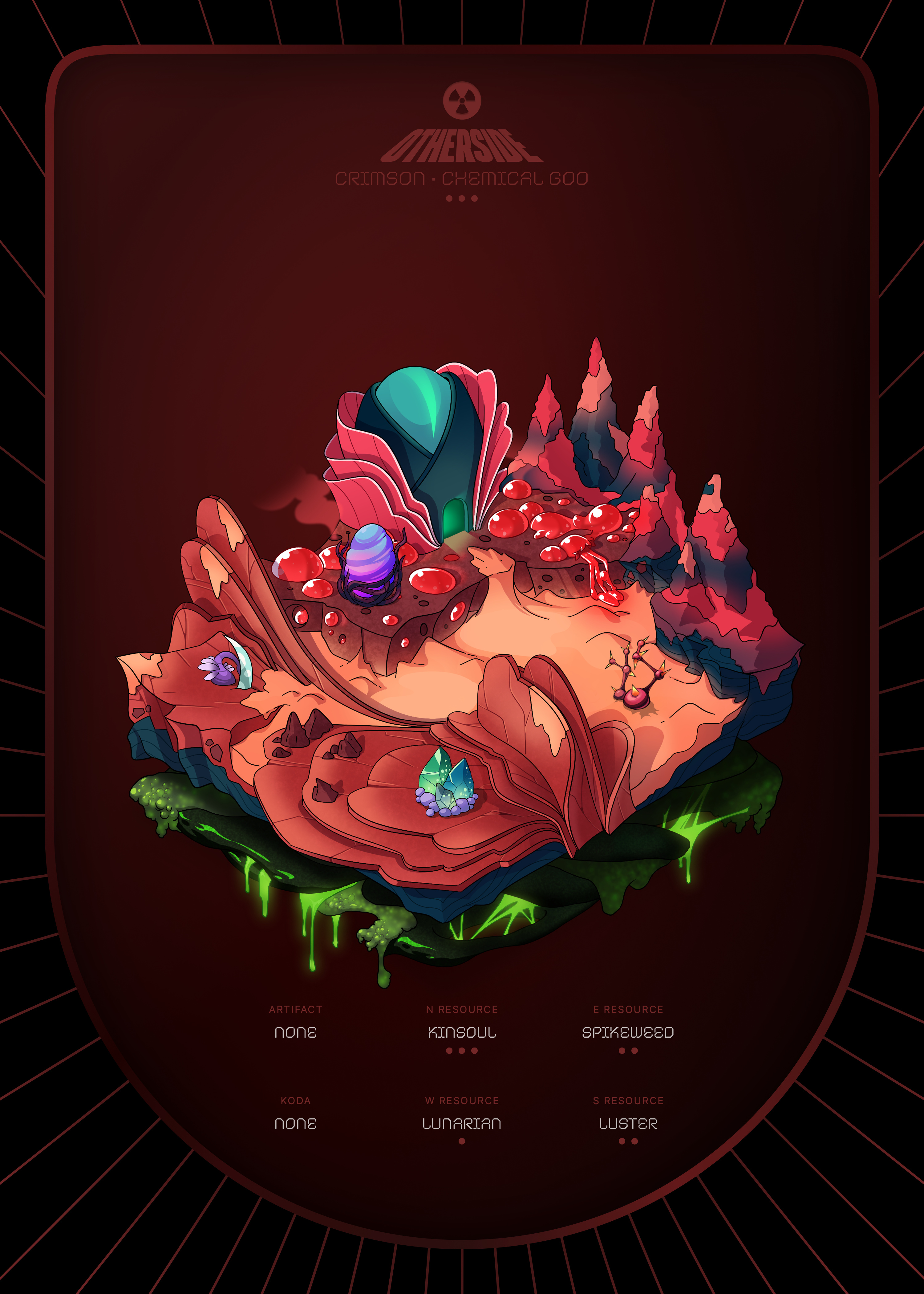 Otherdeed #13229 — Crimson