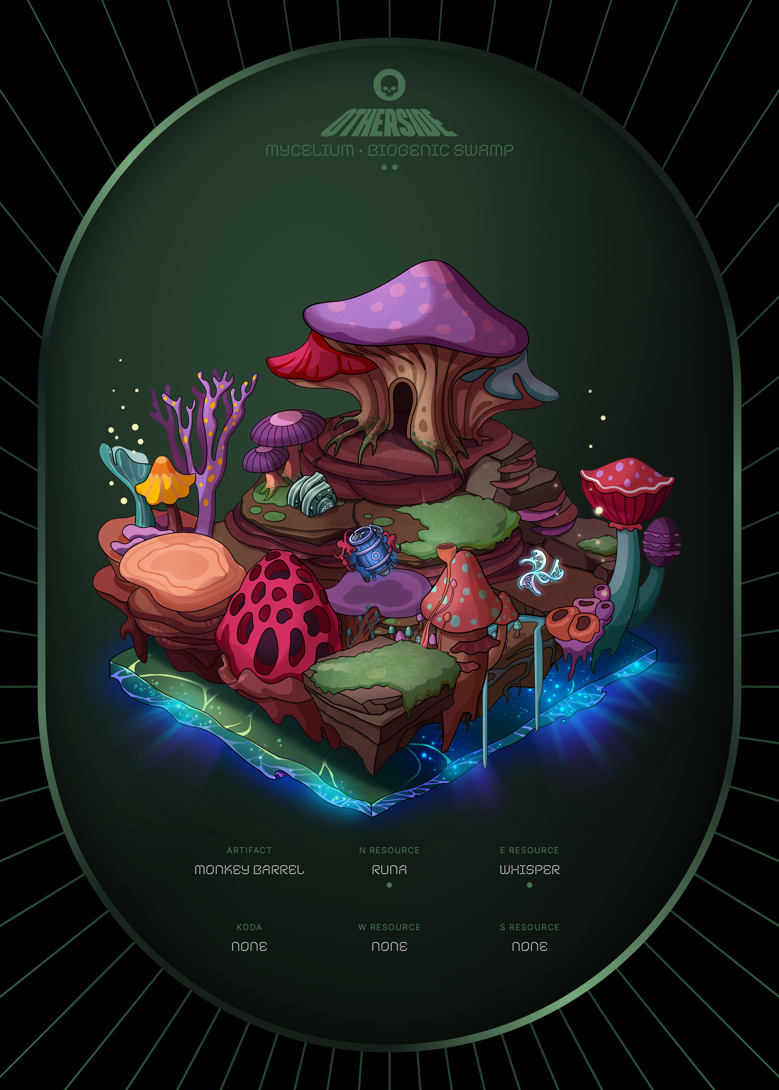 Otherdeed #6037 — Mycelium