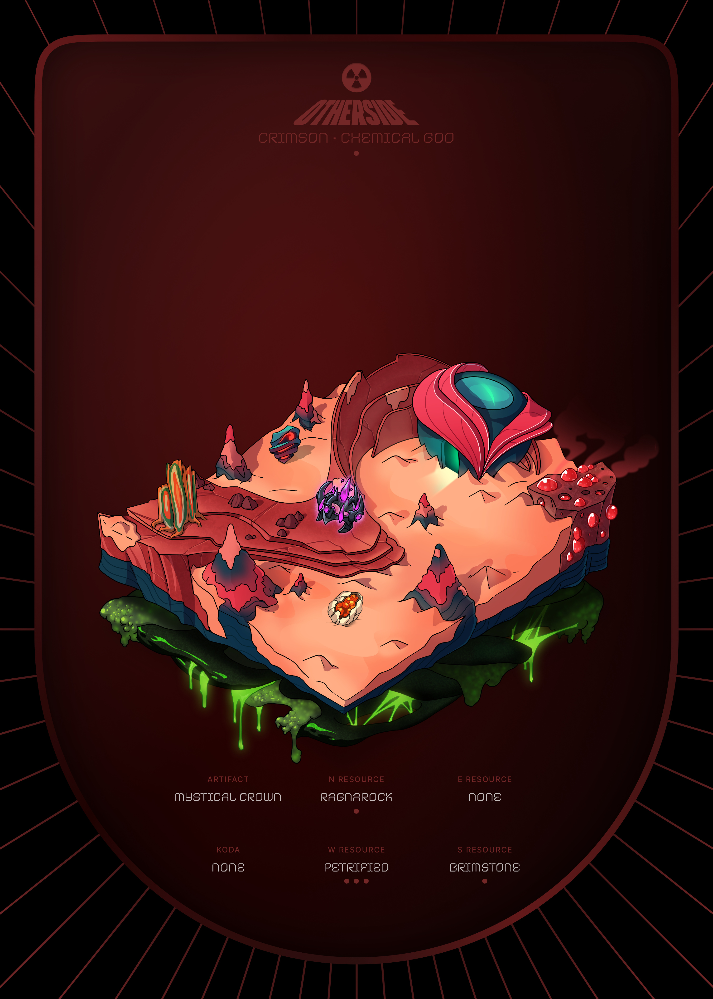 Otherdeed #16843 — Crimson