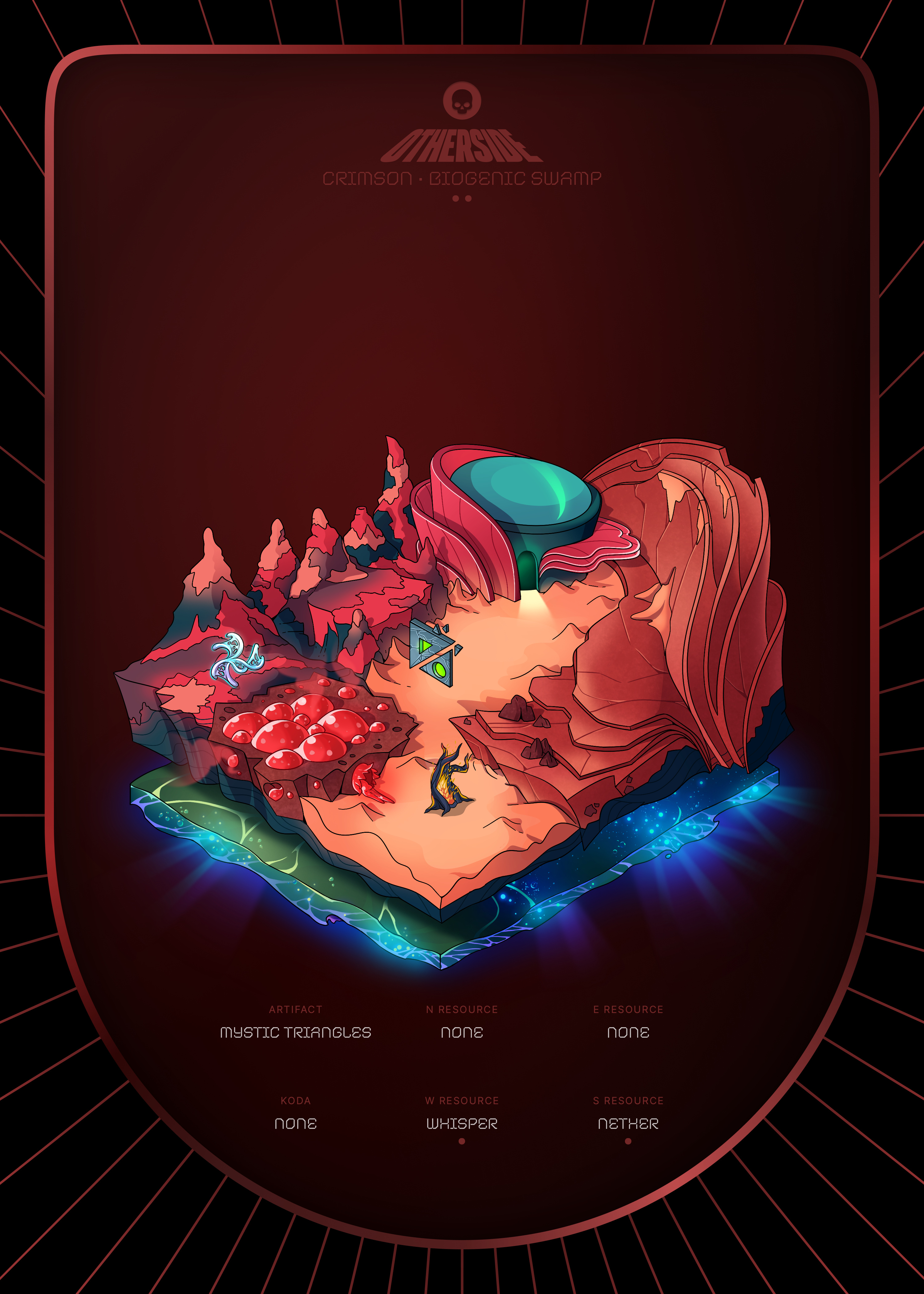 Otherdeed #3498 — Crimson