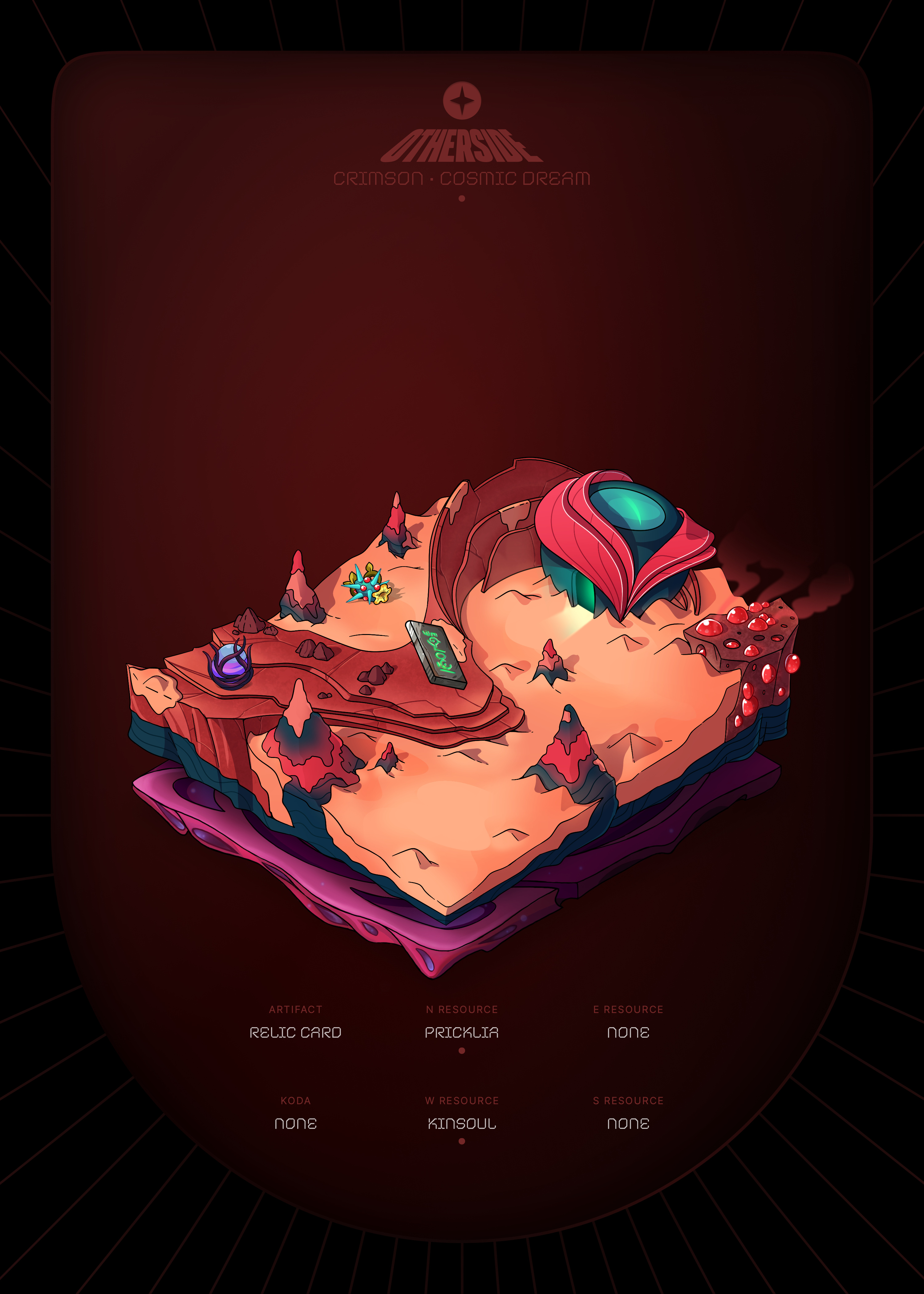 Otherdeed #33111 — Crimson