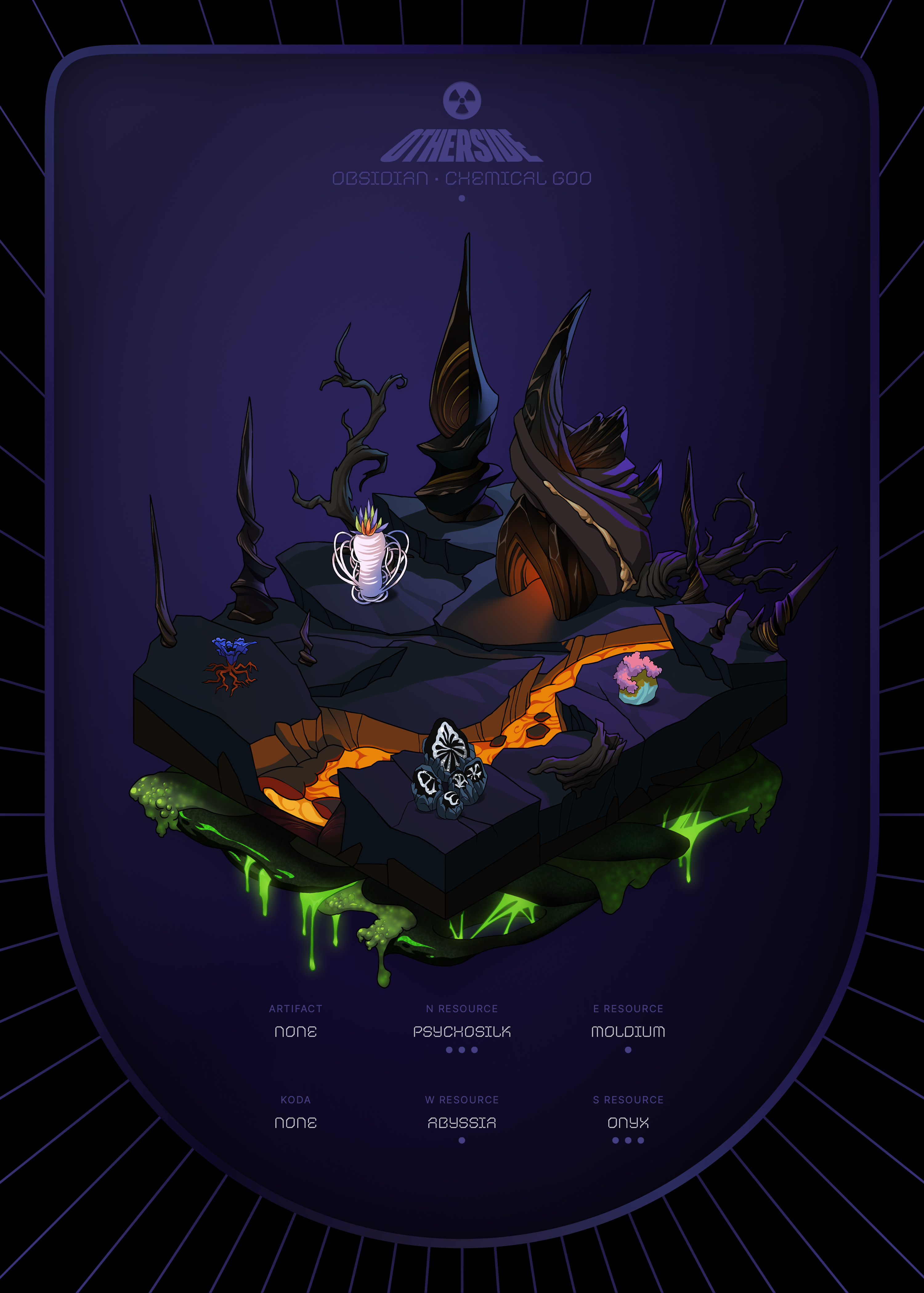 Otherdeed #10845 — Obsidian