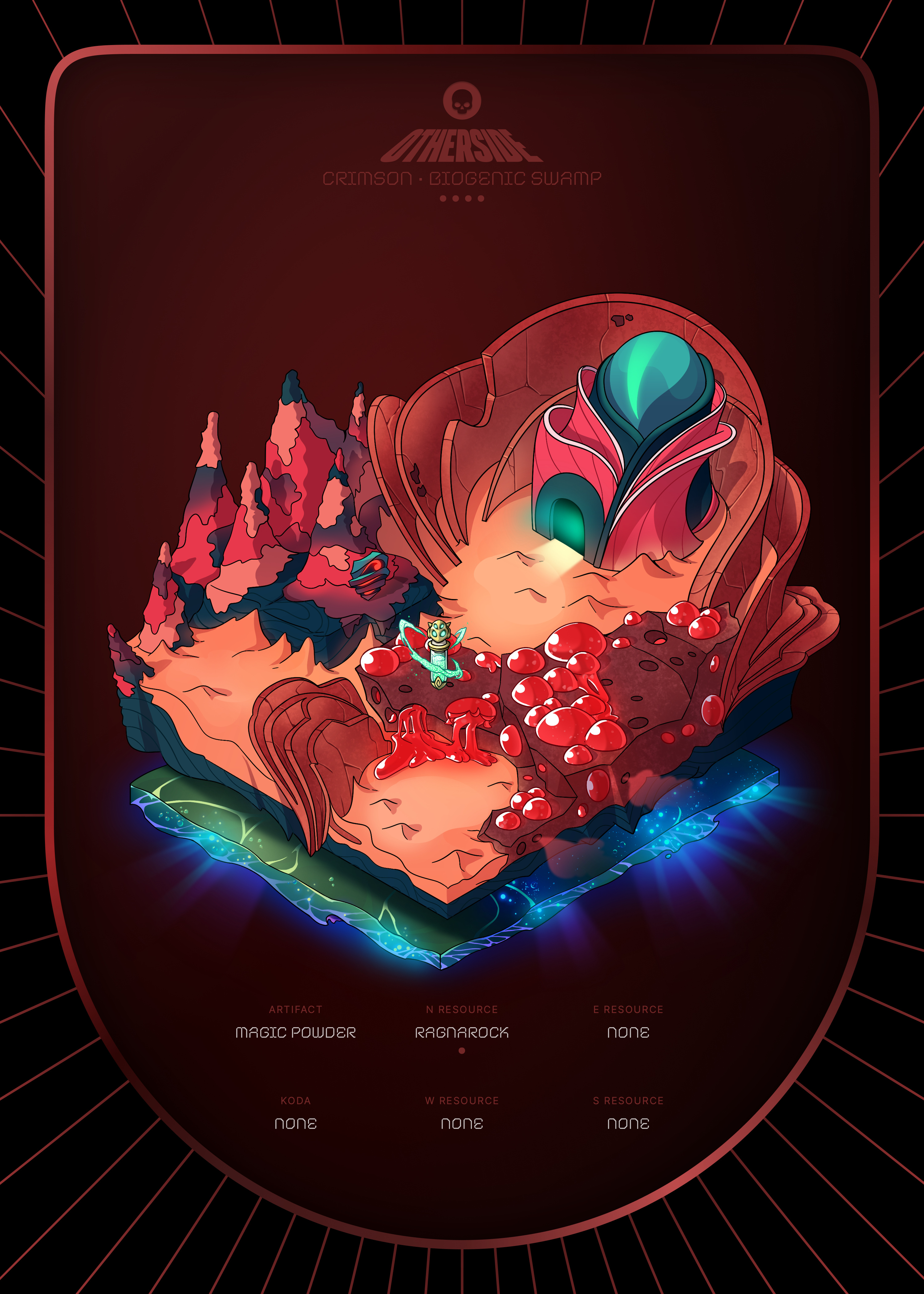 Otherdeed #8186 — Crimson