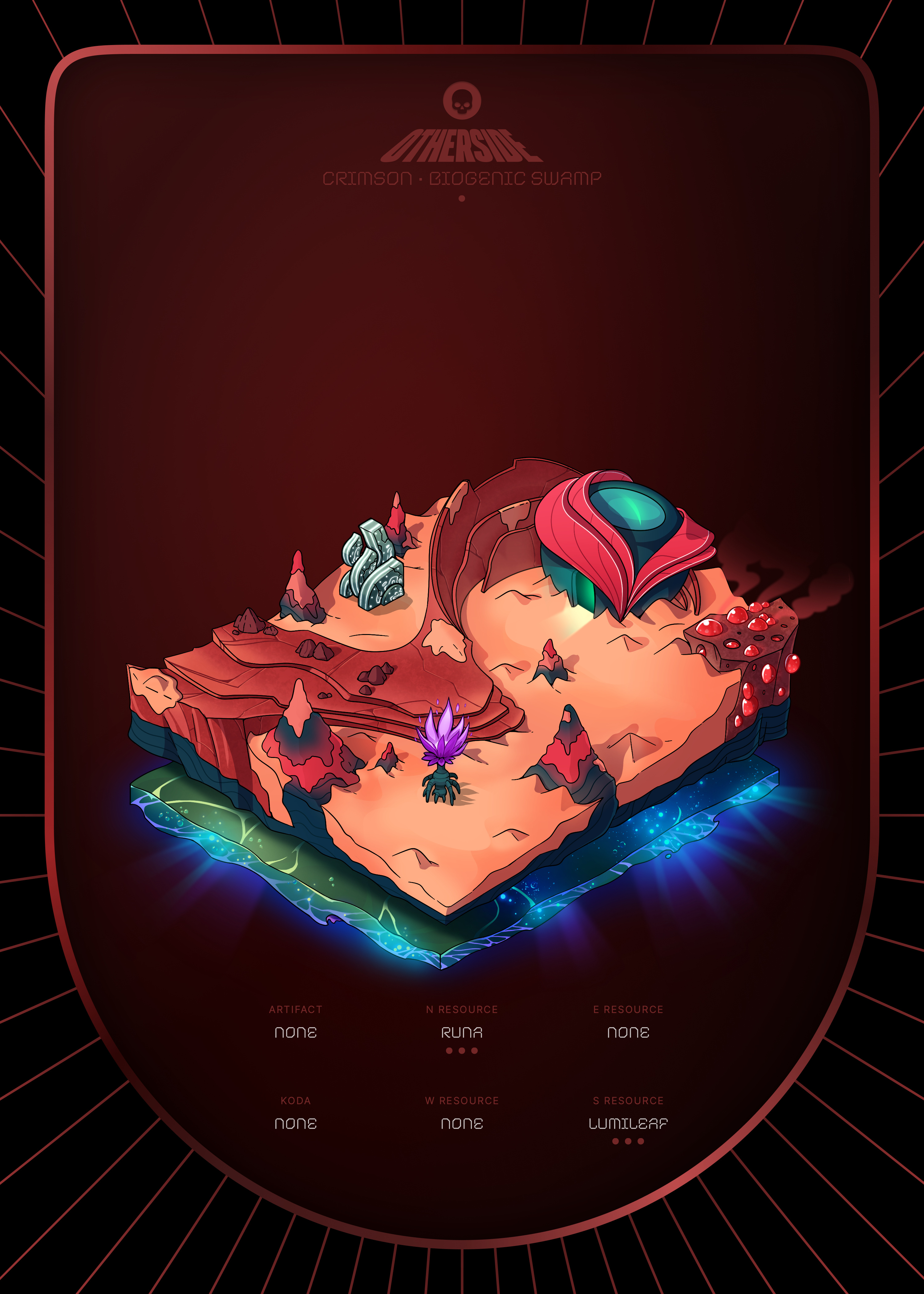 Otherdeed #9744 — Crimson