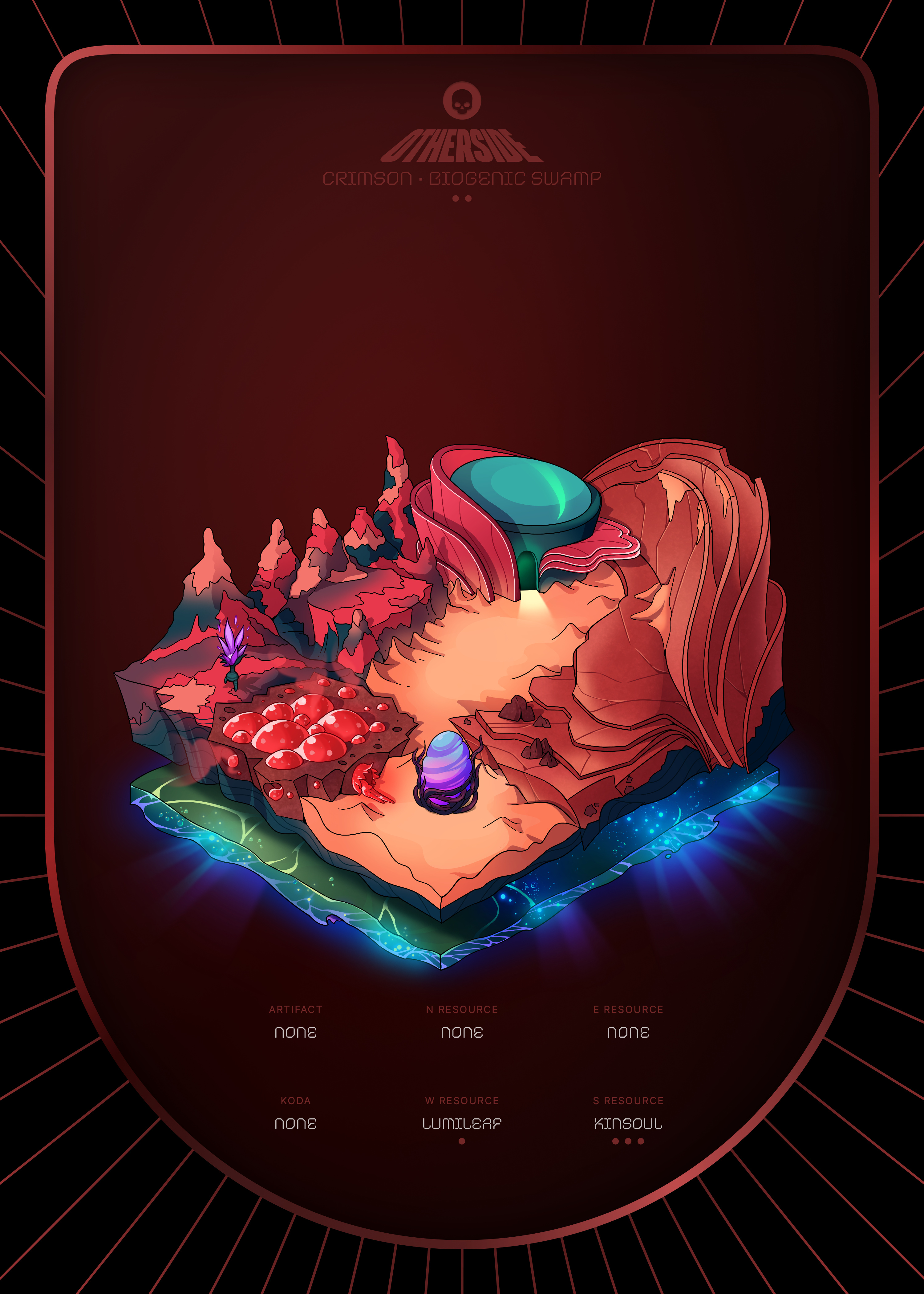 Otherdeed #3728 — Crimson