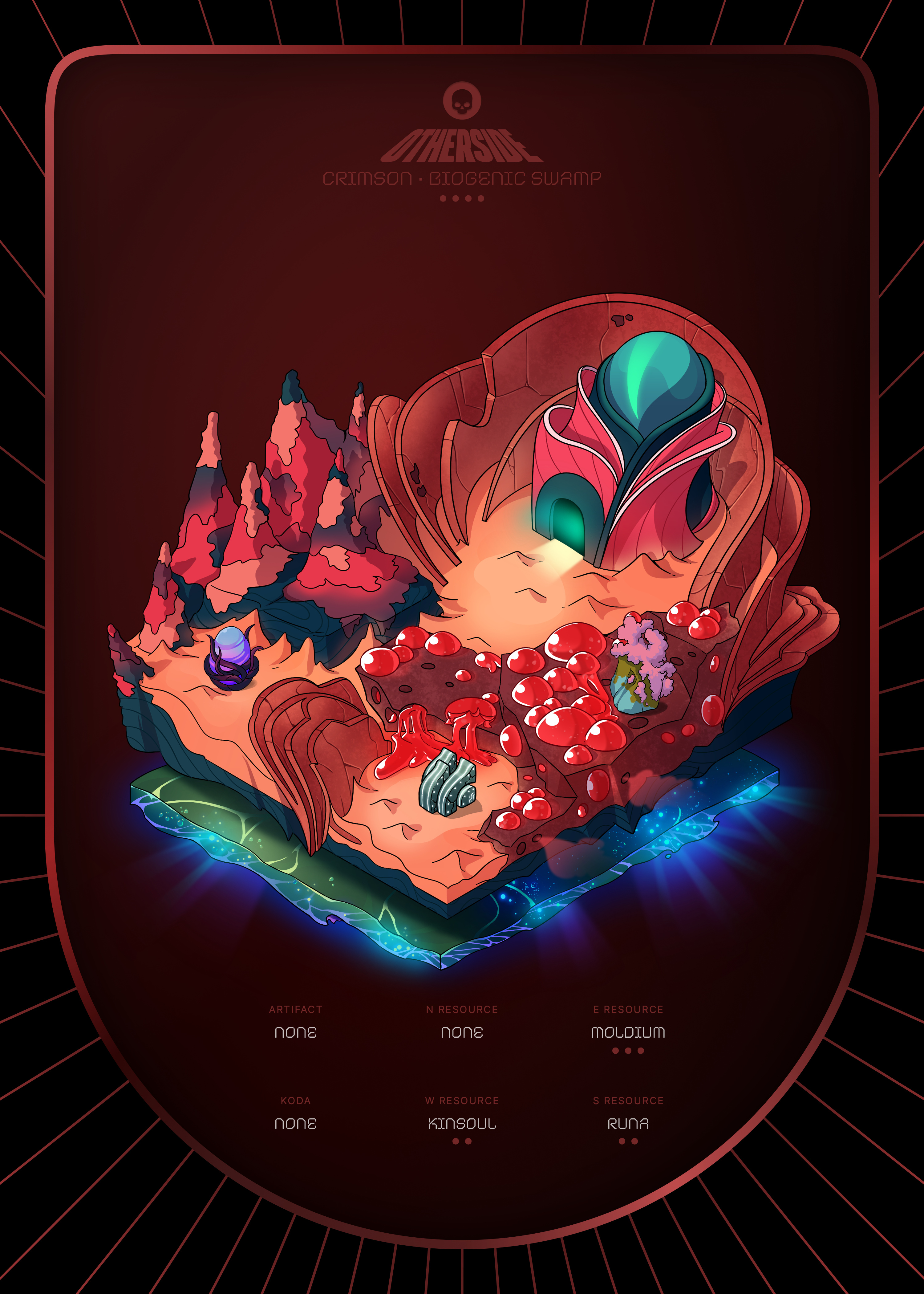 Otherdeed #5492 — Crimson