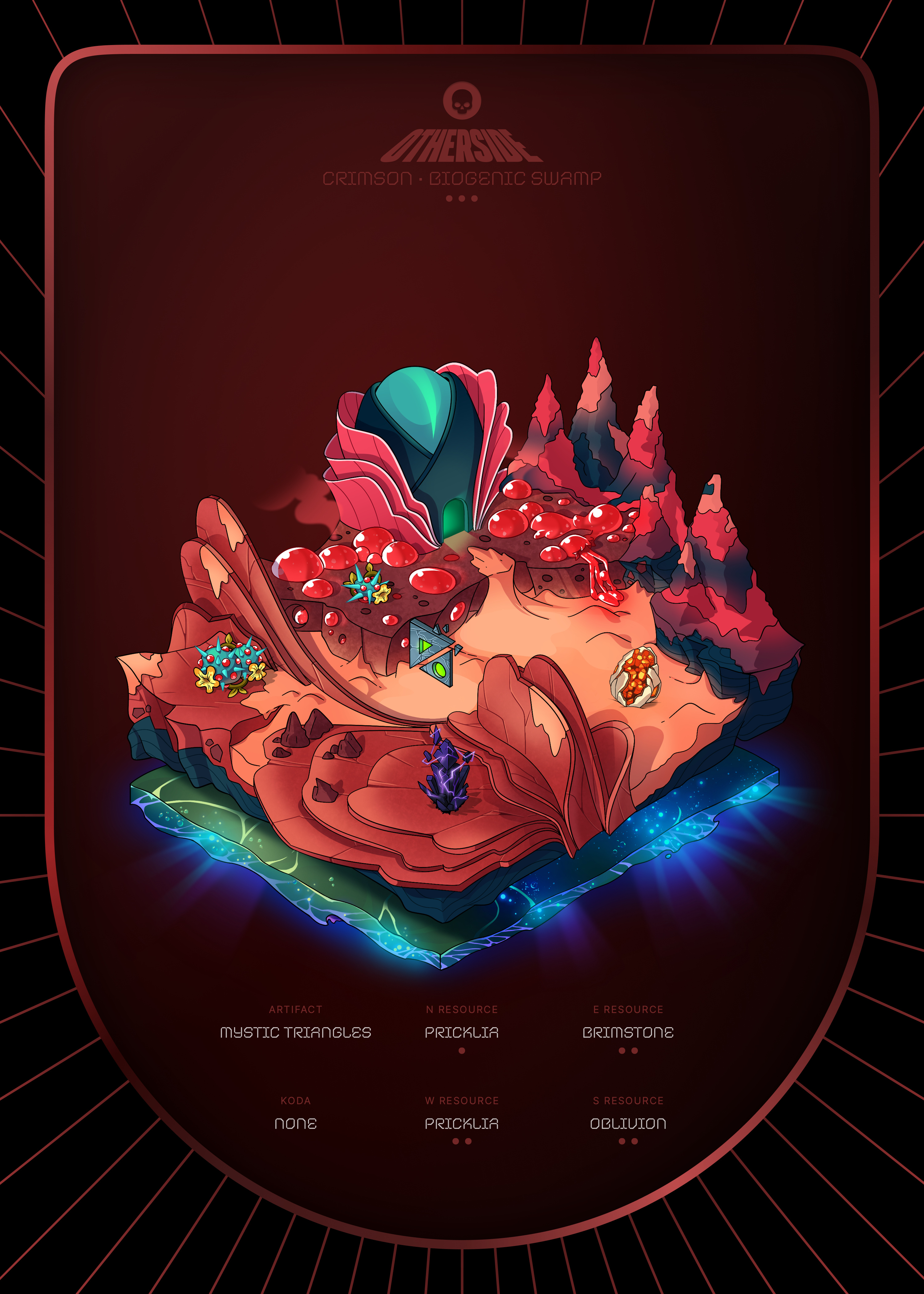 Otherdeed #5631 — Crimson