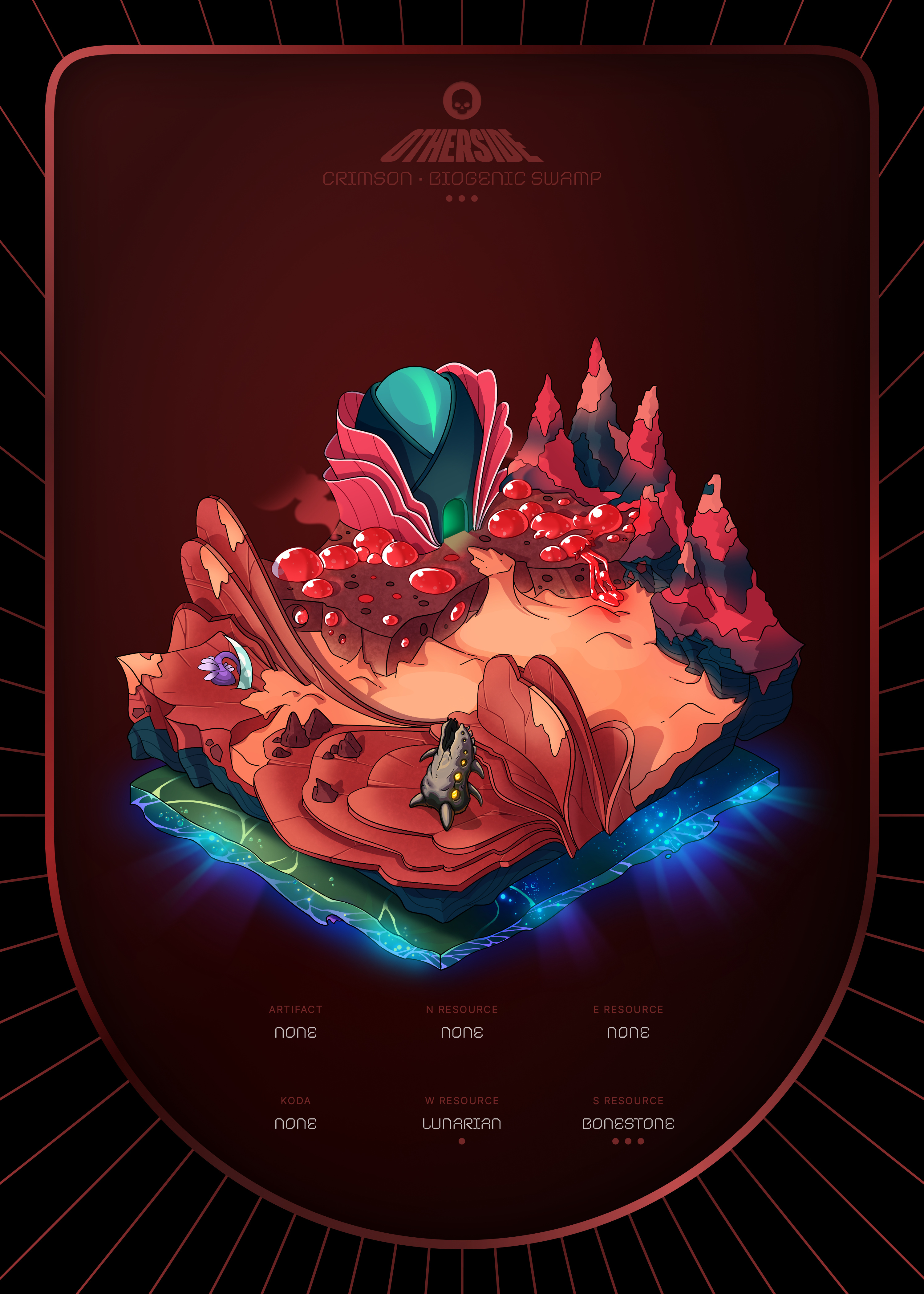 Otherdeed #3848 — Crimson