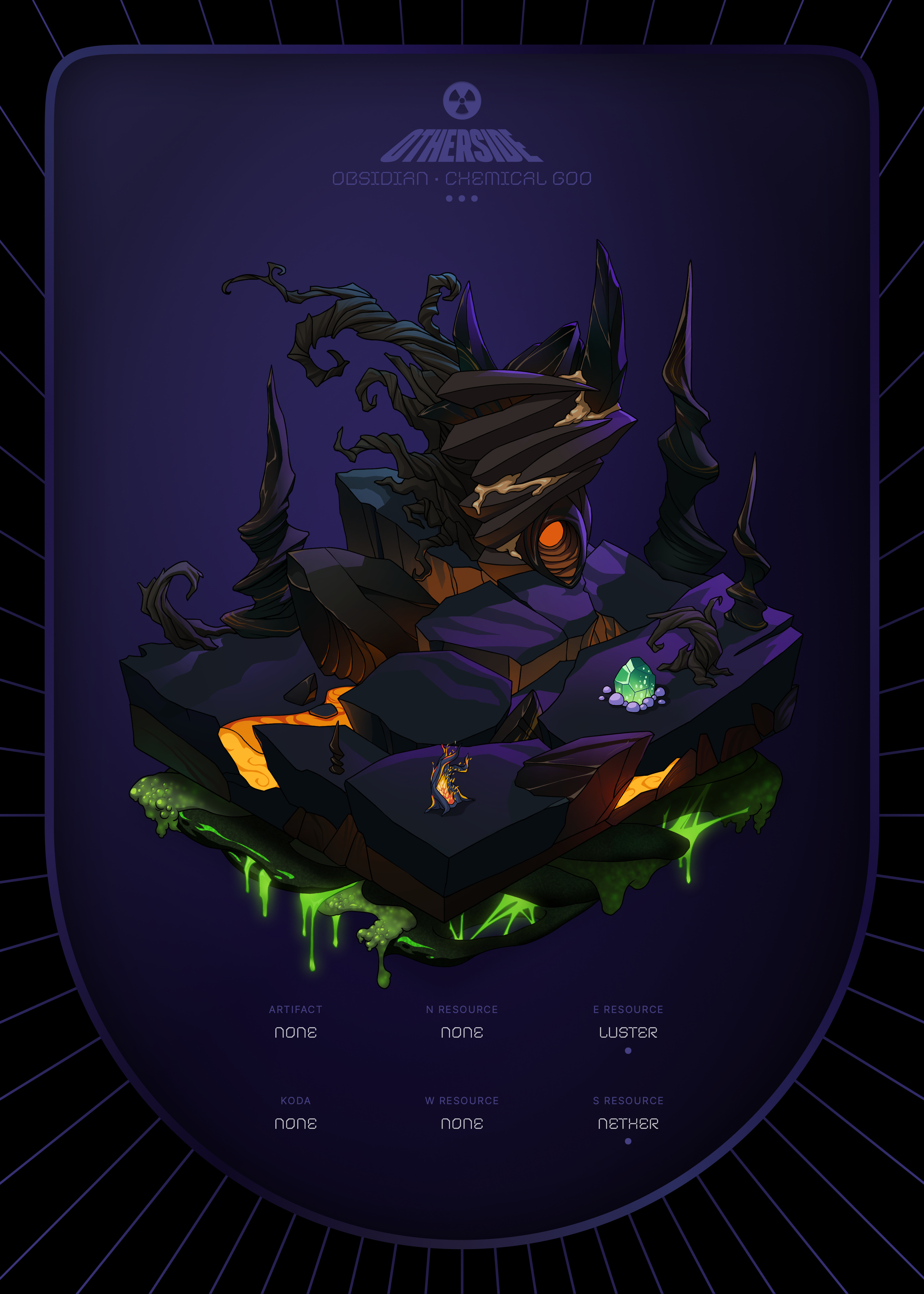 Otherdeed #10808 — Obsidian