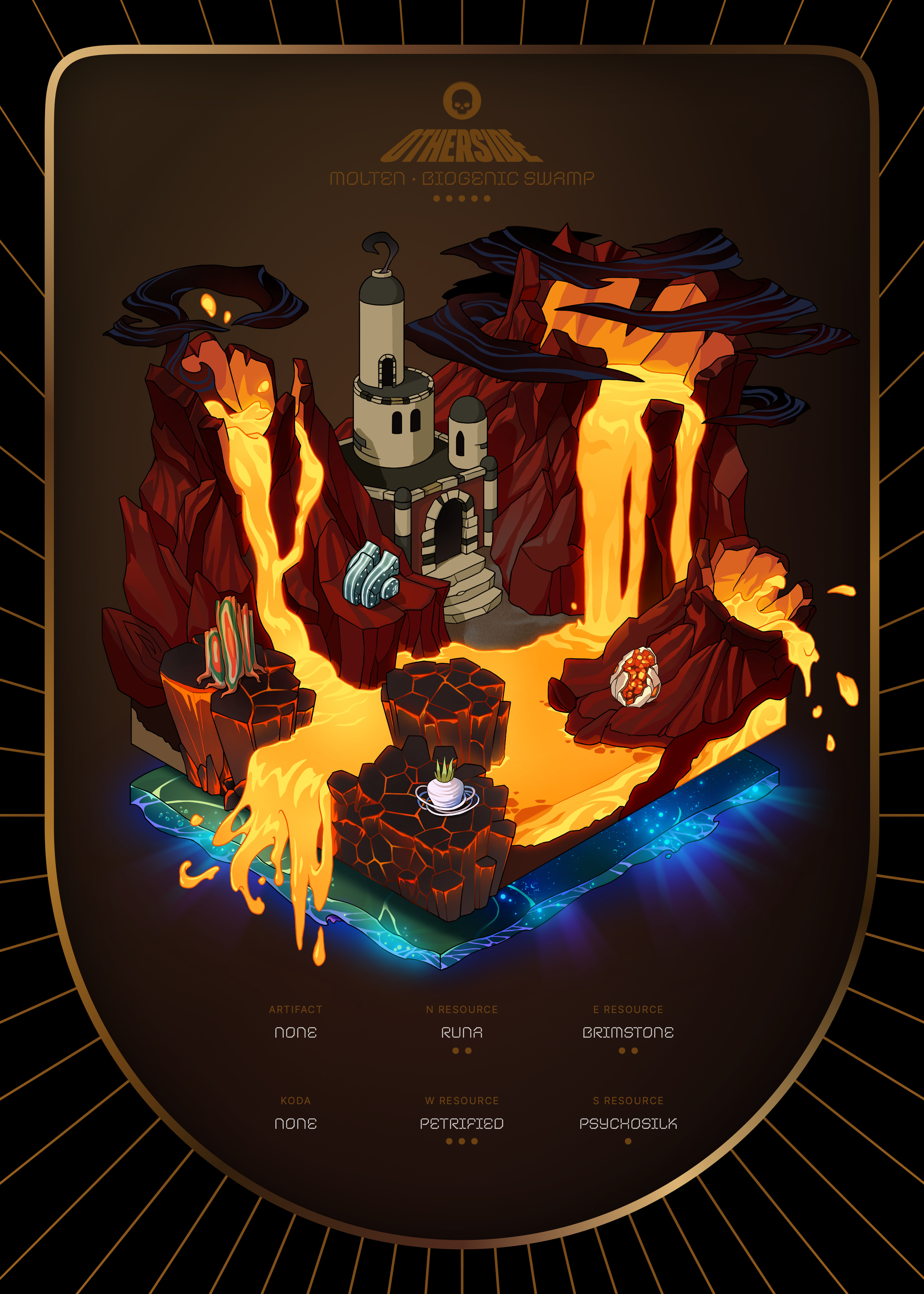 Otherdeed #7307 — Molten
