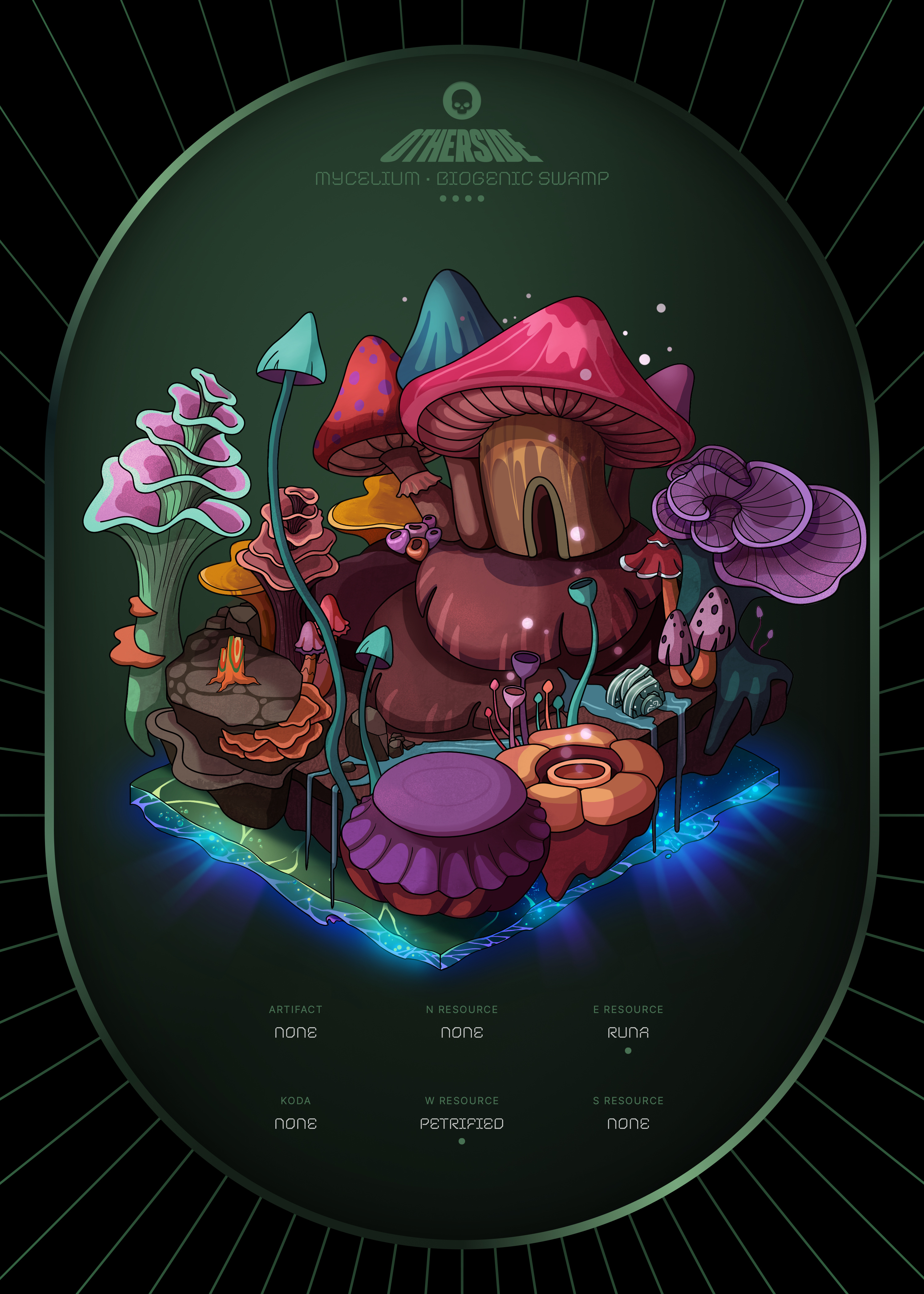 Otherdeed #8865 — Mycelium