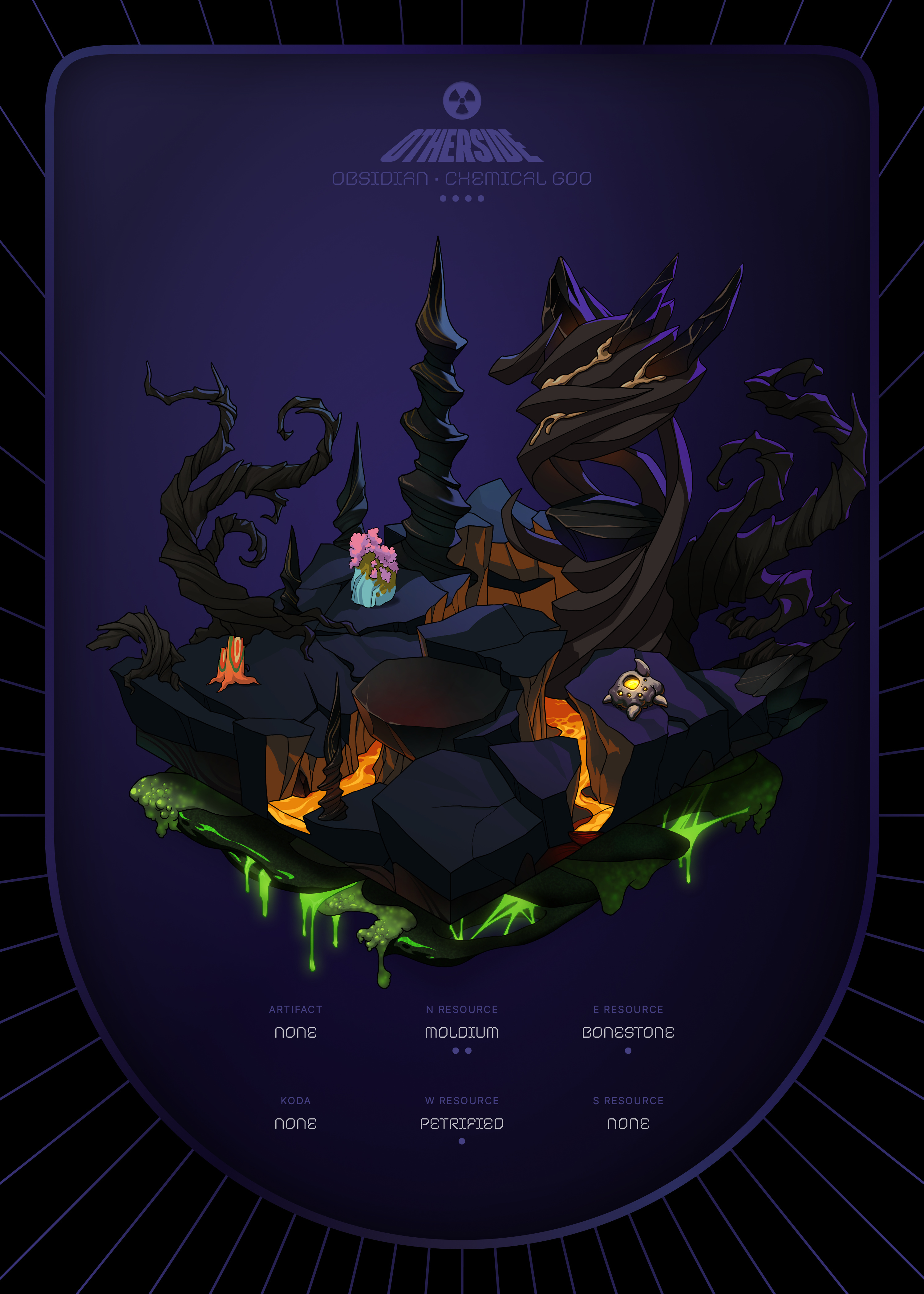 Otherdeed #10257 — Obsidian