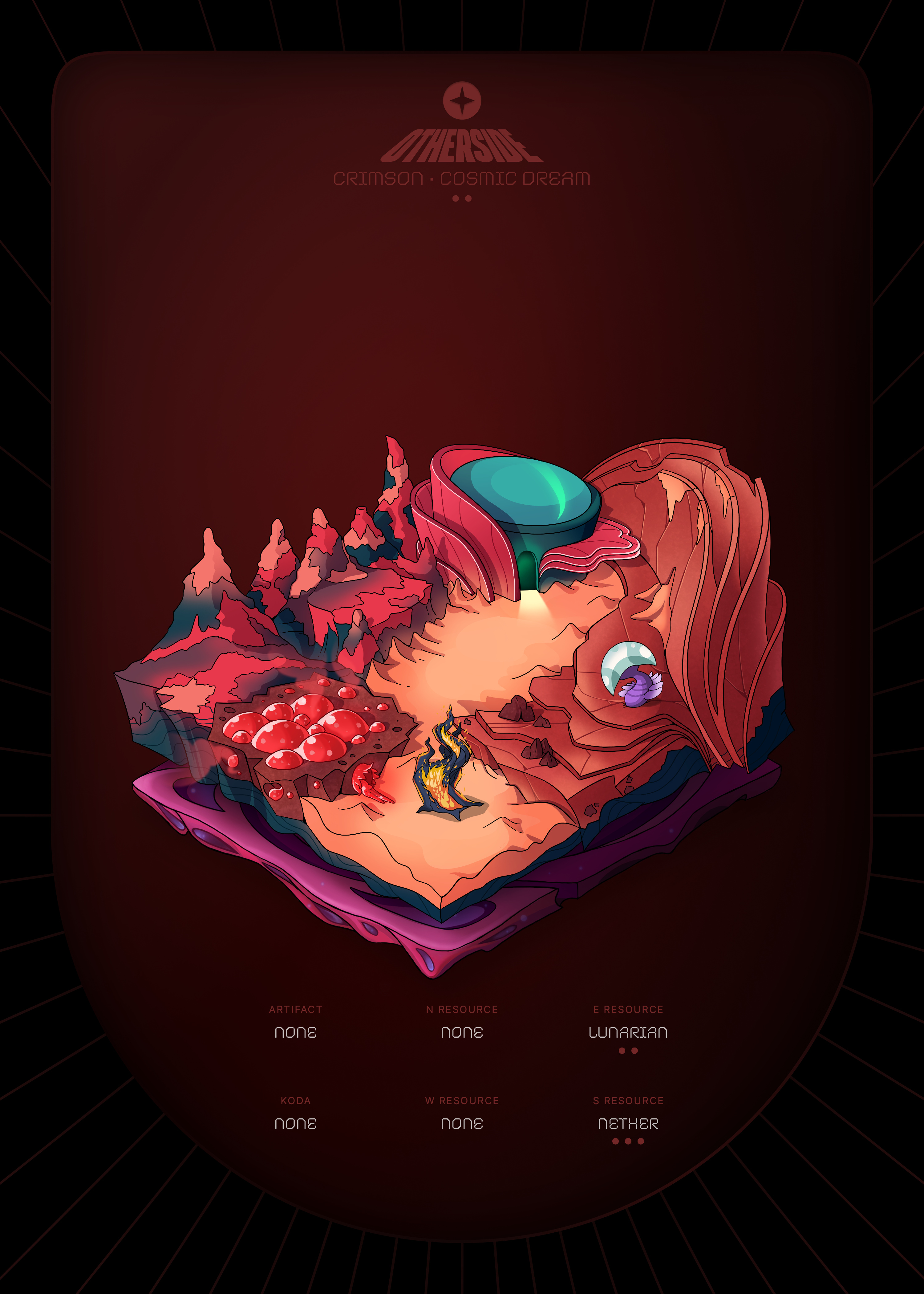Otherdeed #30124 — Crimson