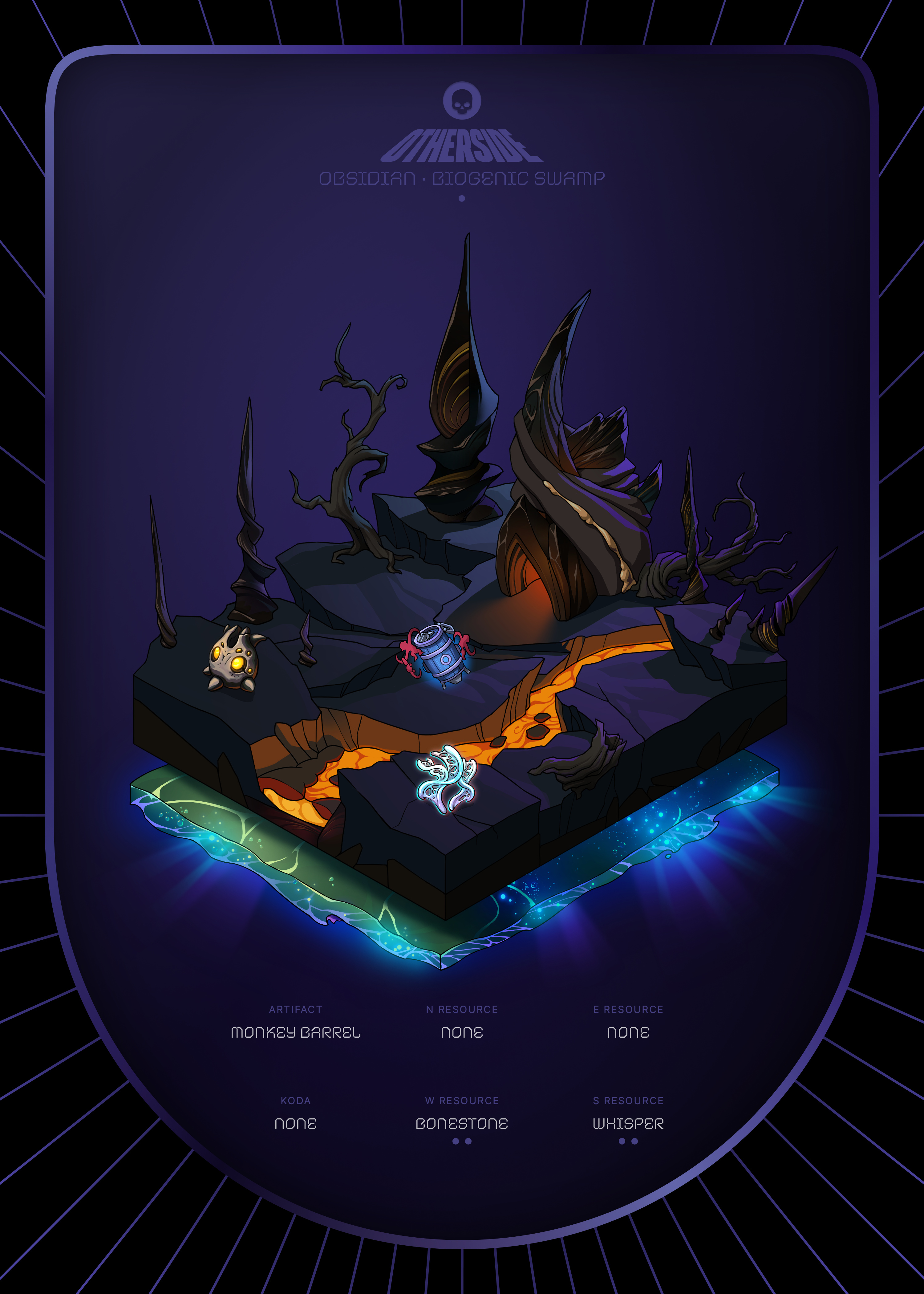 Otherdeed #2518 — Obsidian