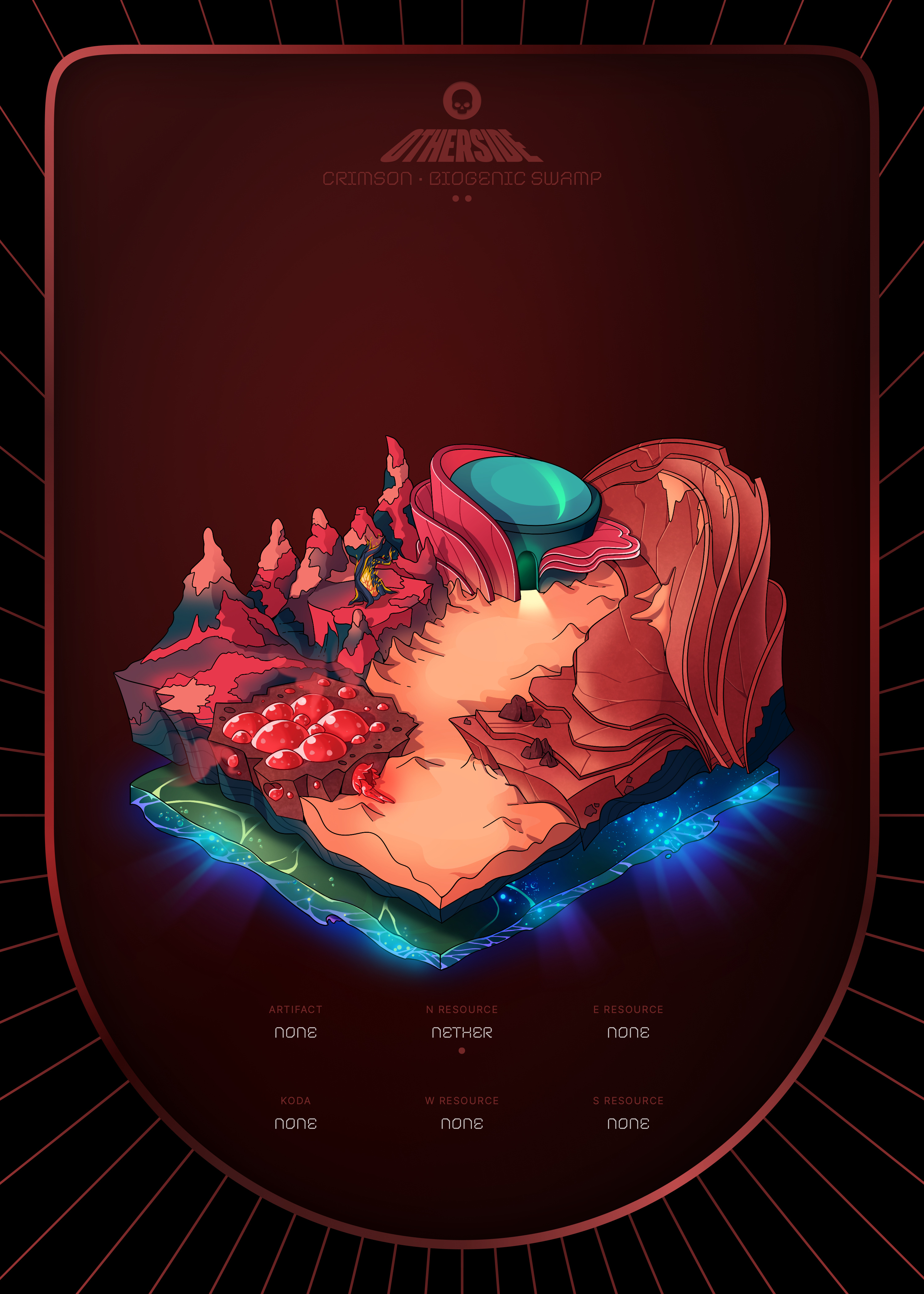 Otherdeed #7185 — Crimson