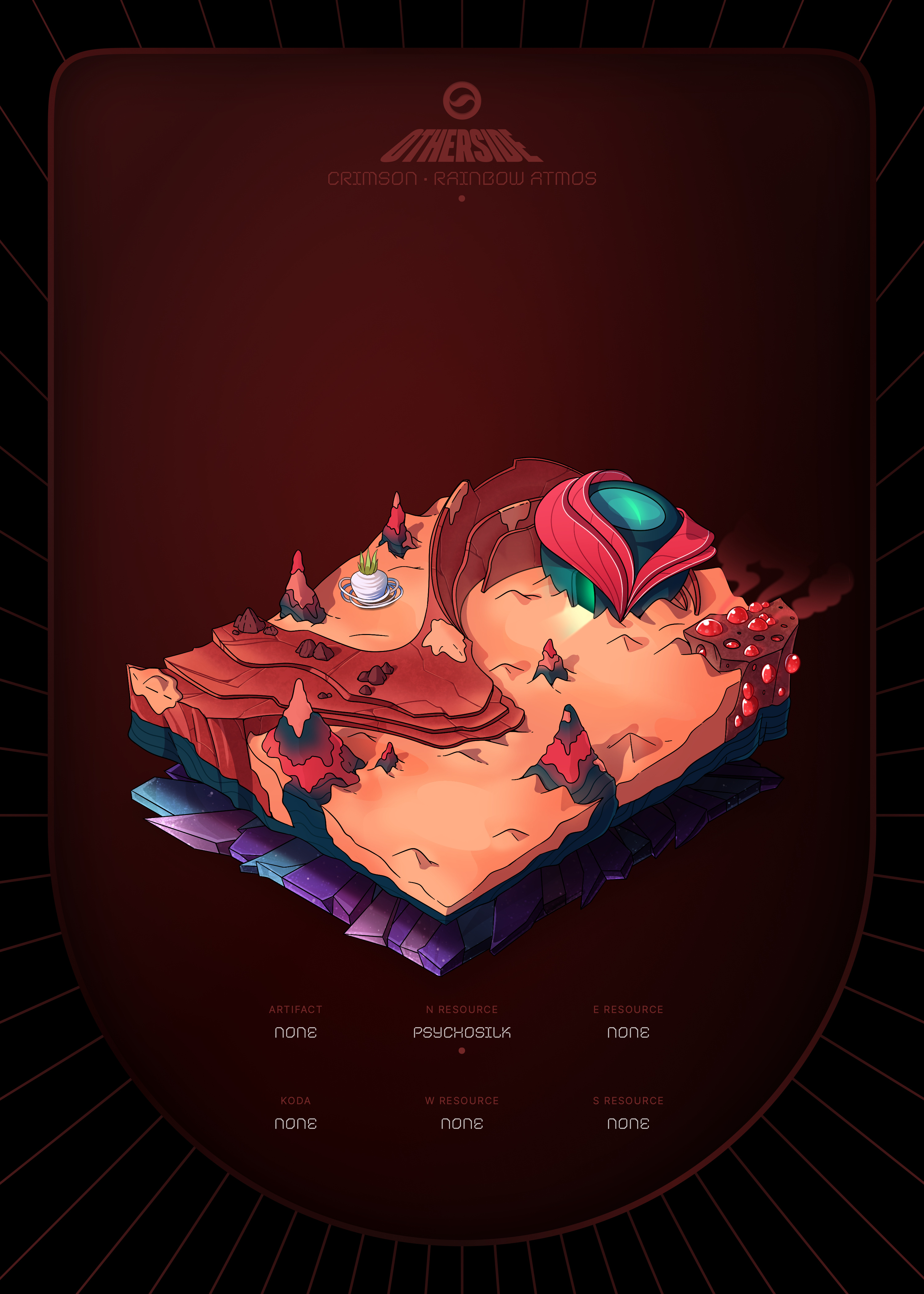 Otherdeed #74224 — Crimson