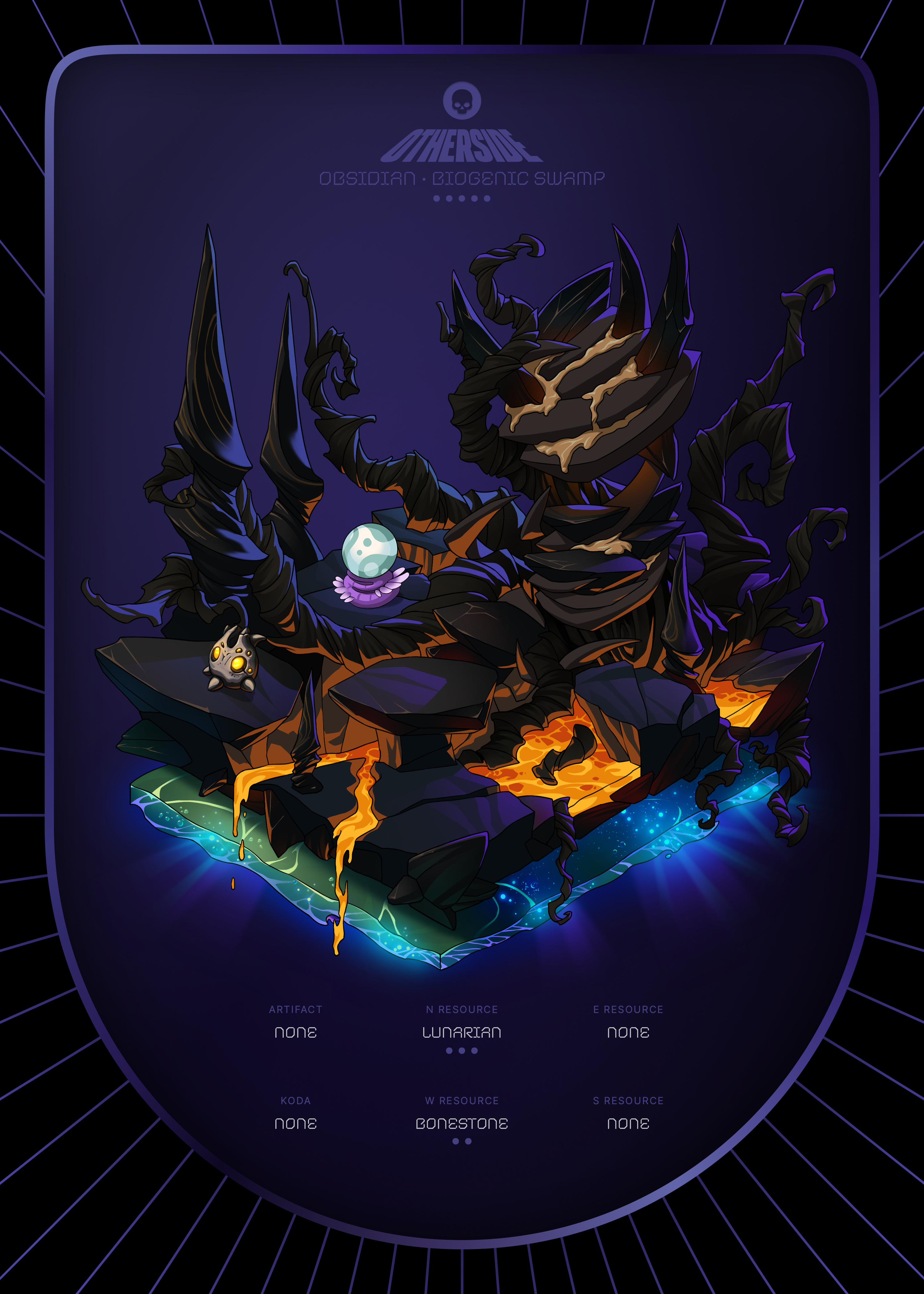 Otherdeed #5447 — Obsidian