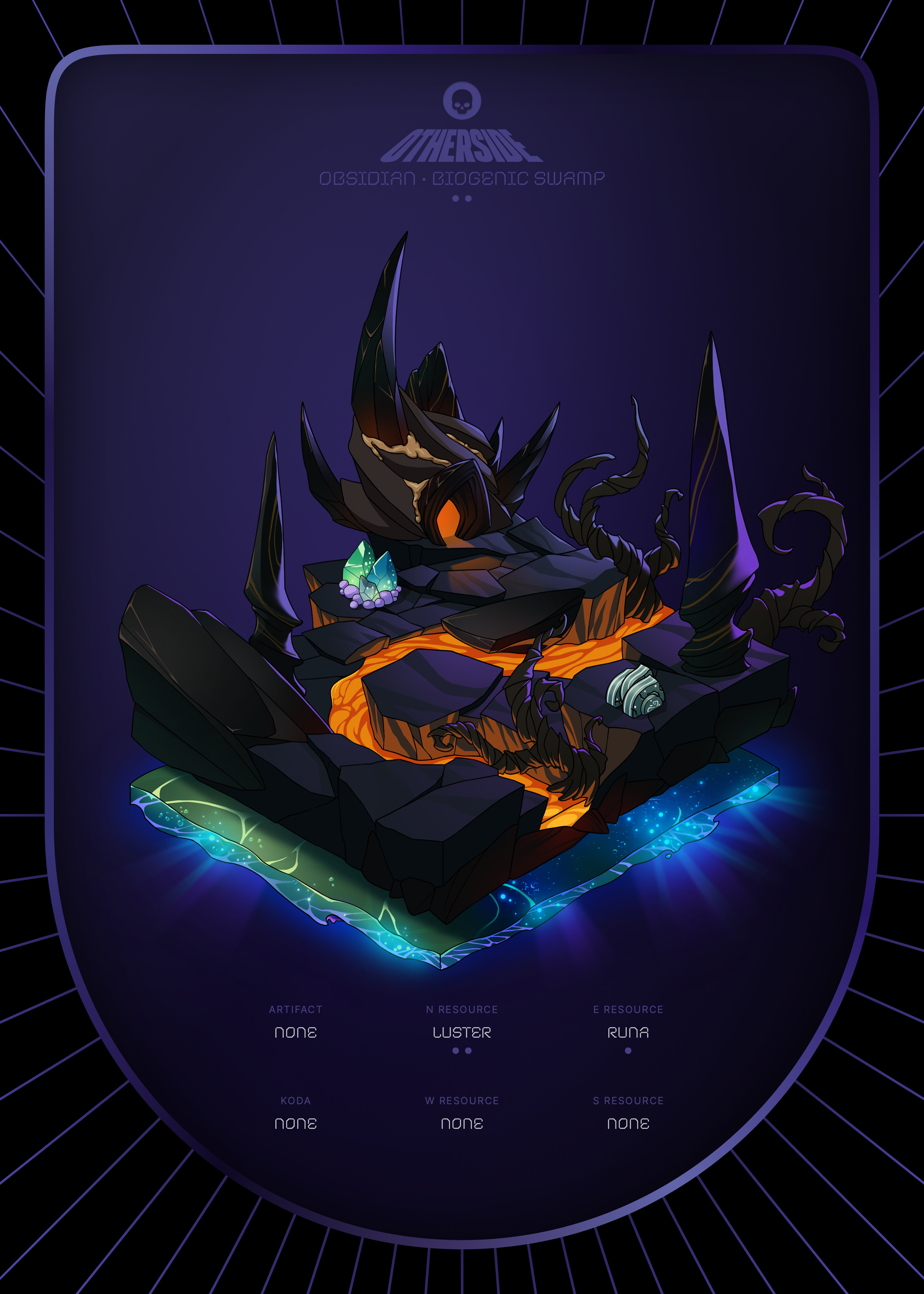Otherdeed #8486 — Obsidian