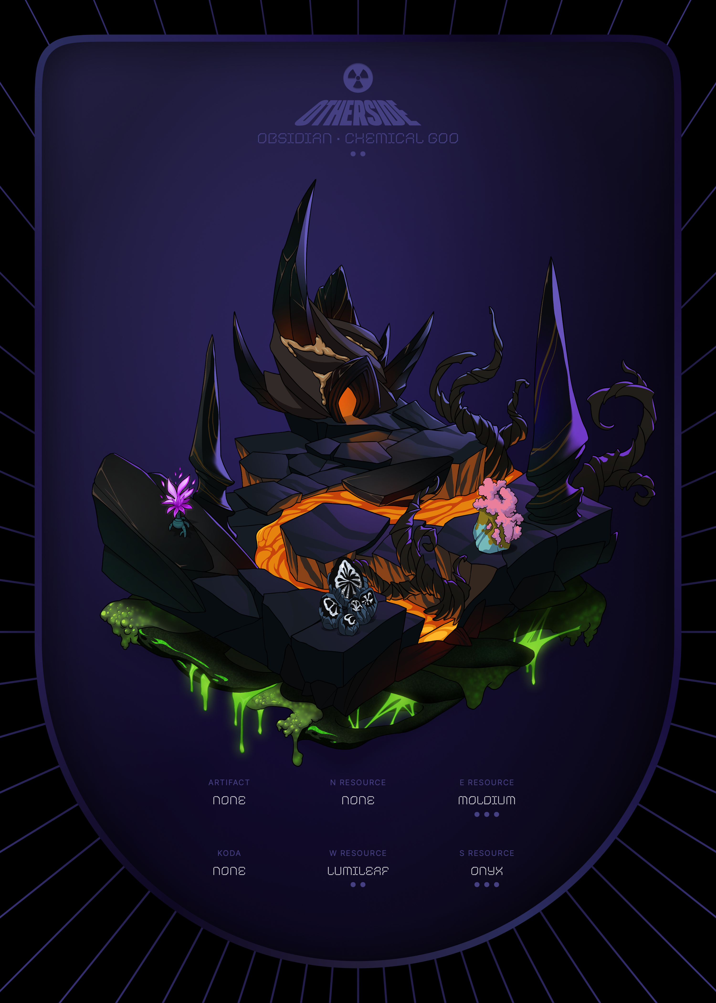 Otherdeed #13946 — Obsidian