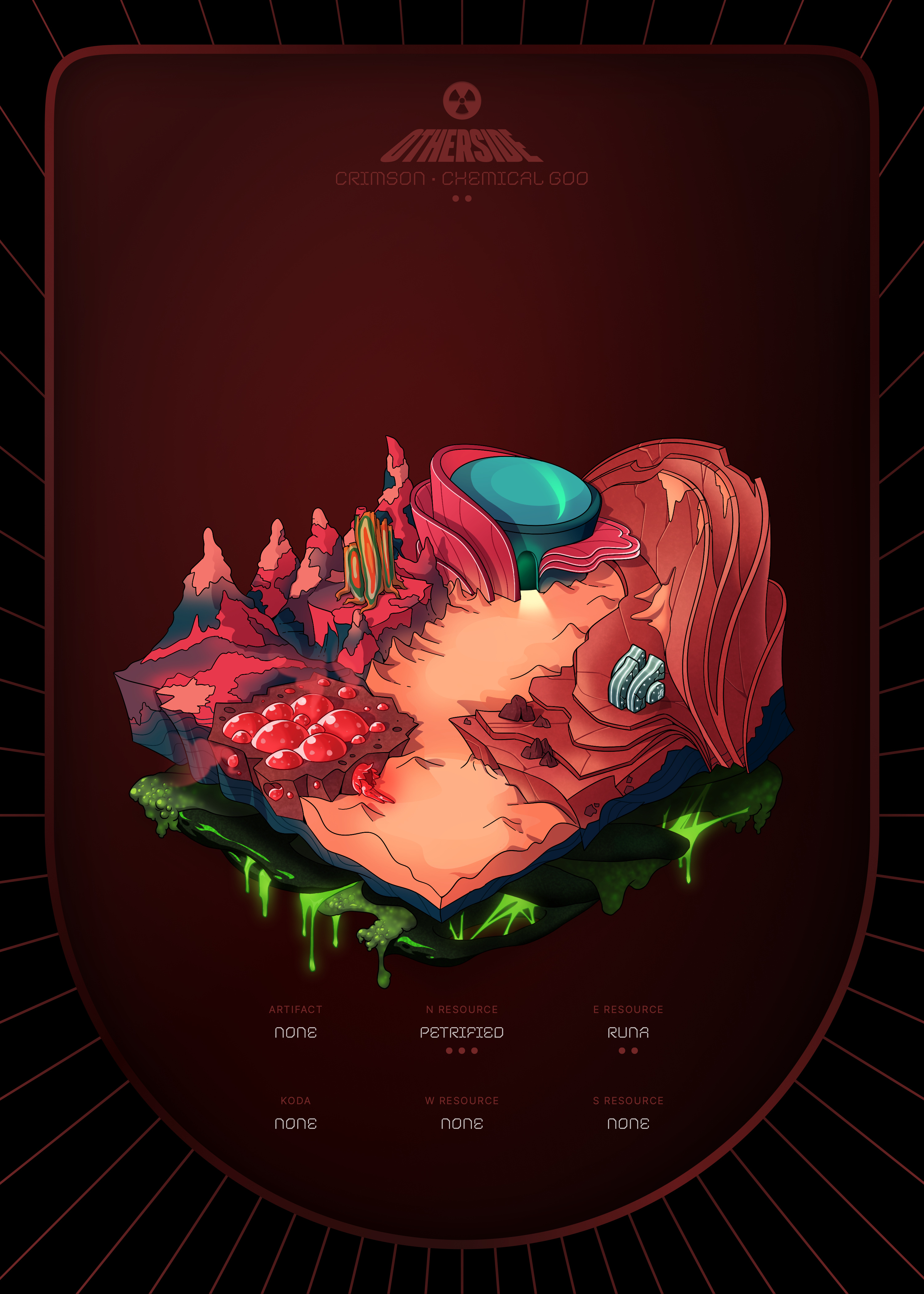 Otherdeed #10244 — Crimson