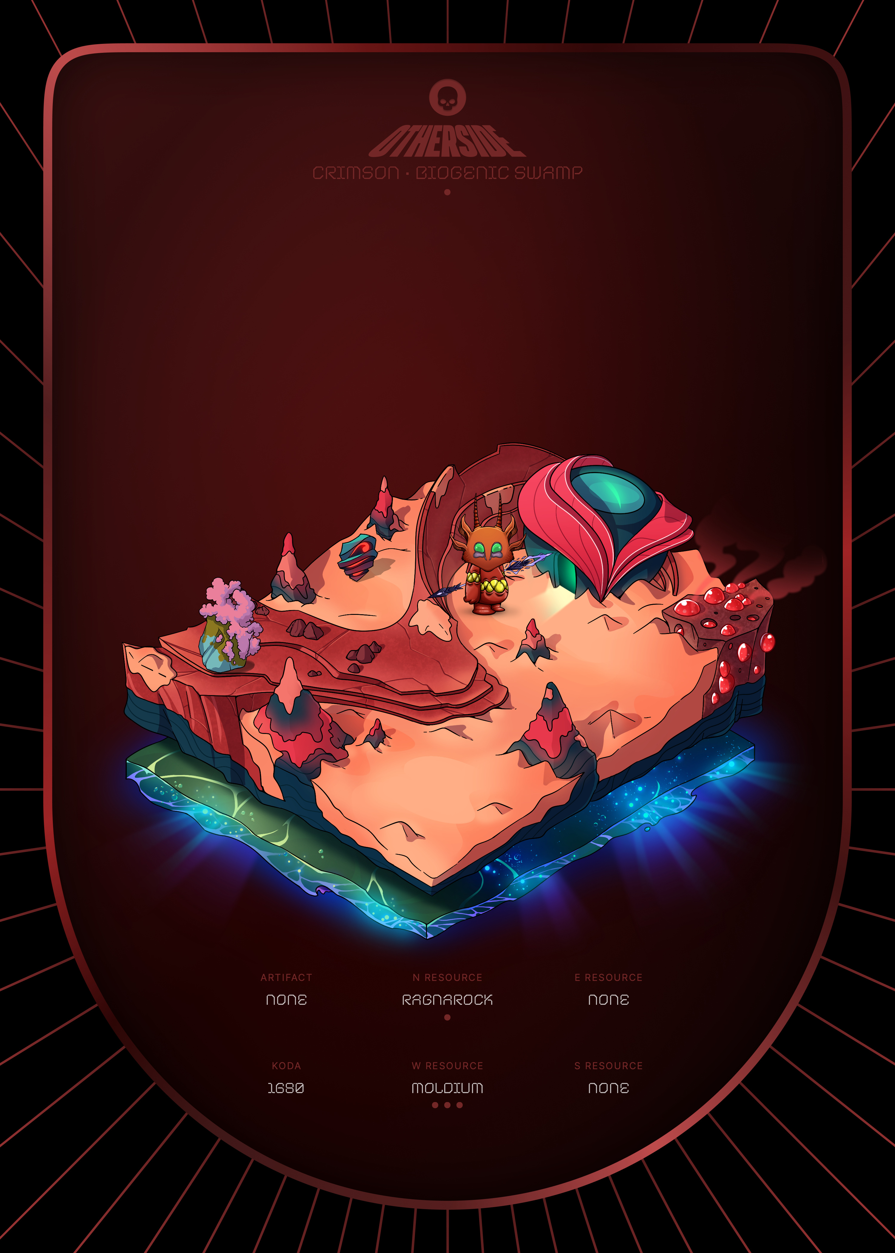 Otherdeed #3672 — Crimson