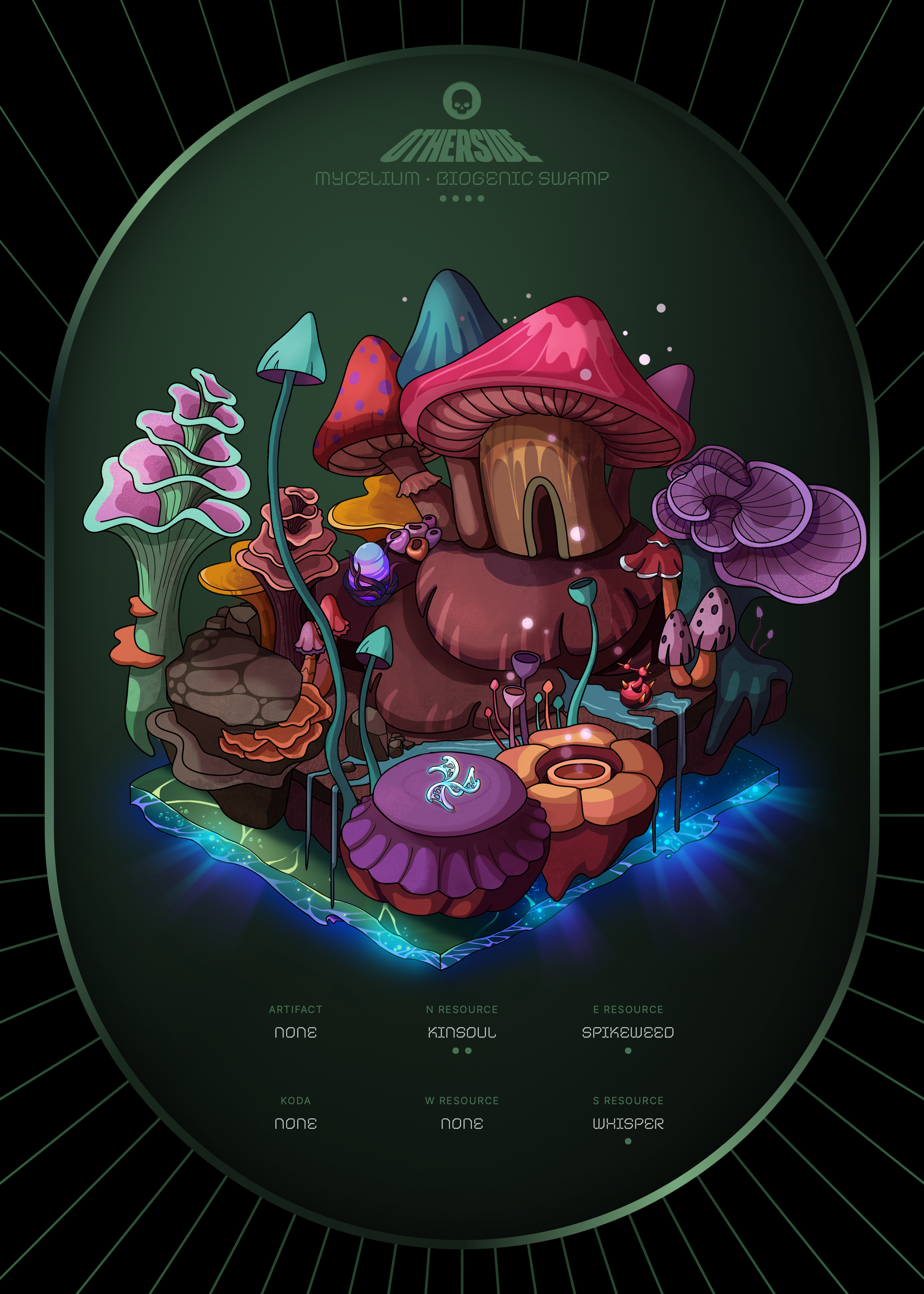 Otherdeed #4827 — Mycelium