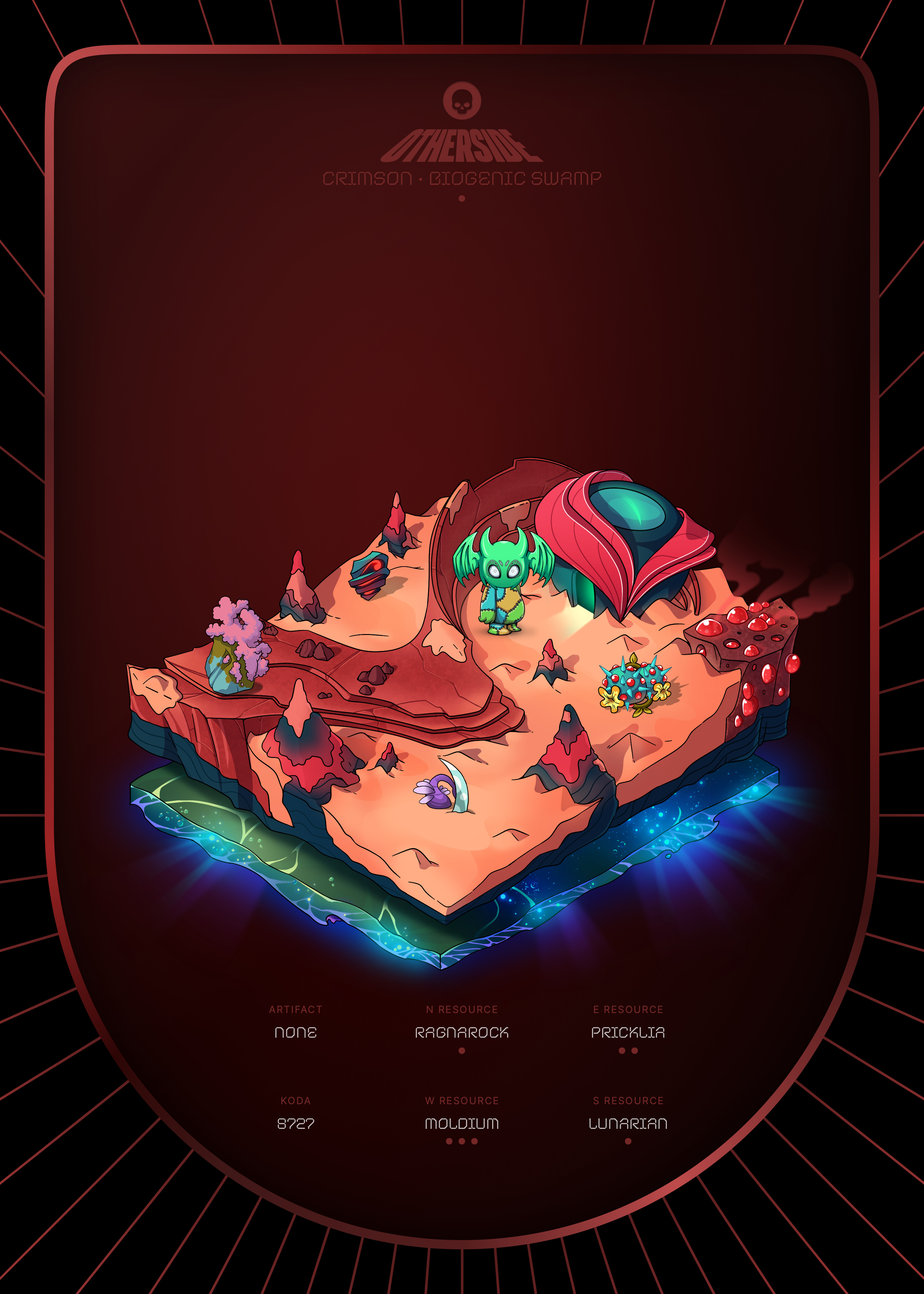 Otherdeed #5791 — Crimson