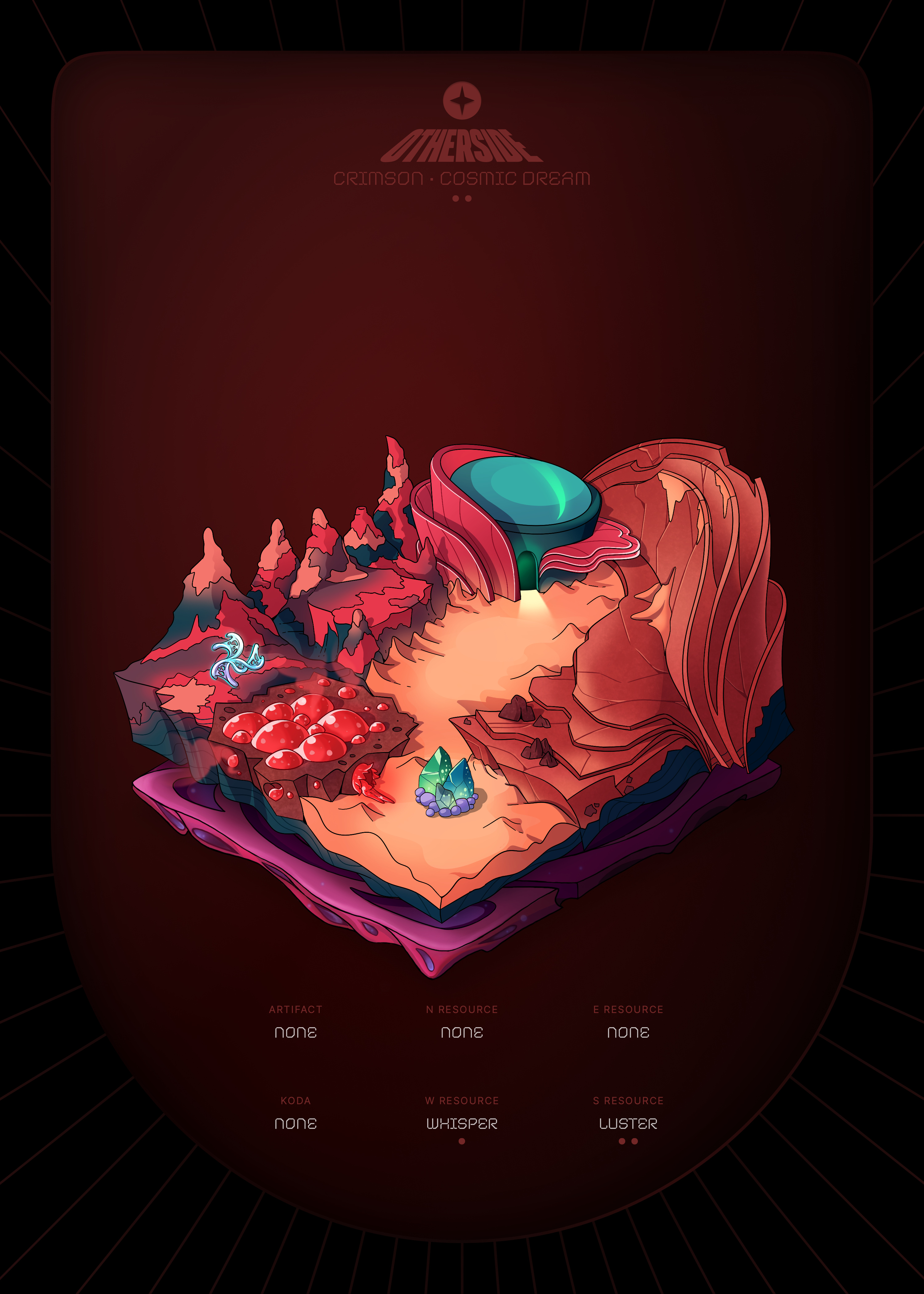 Otherdeed #32784 — Crimson