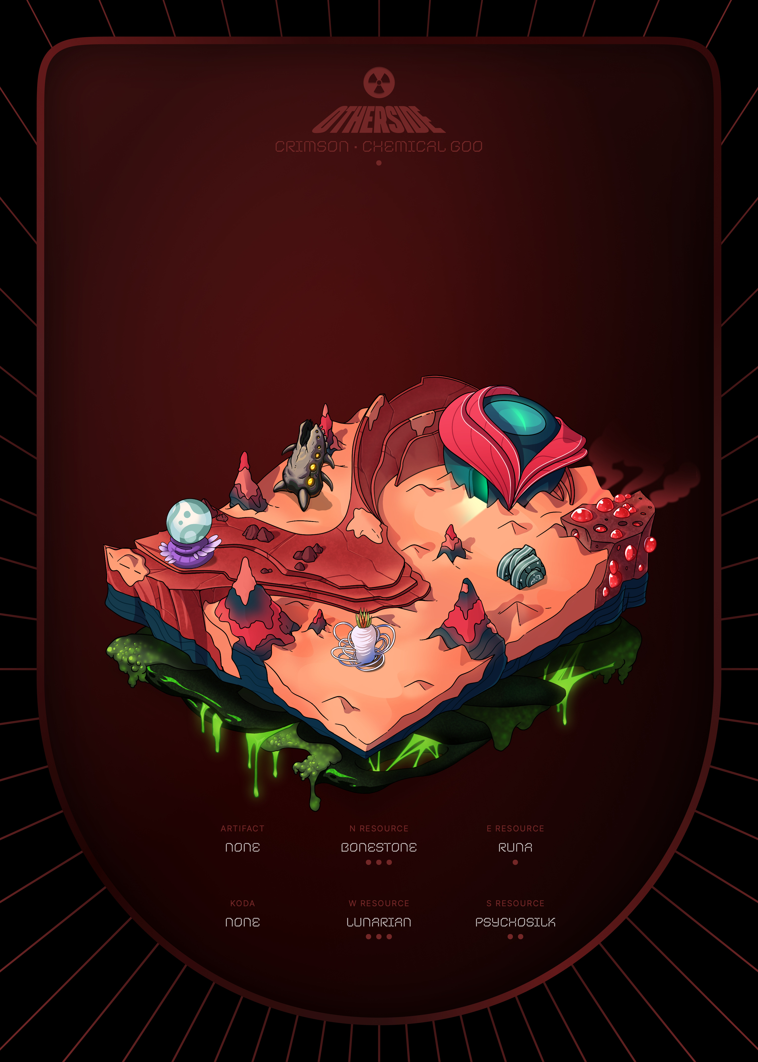 Otherdeed #17096 — Crimson