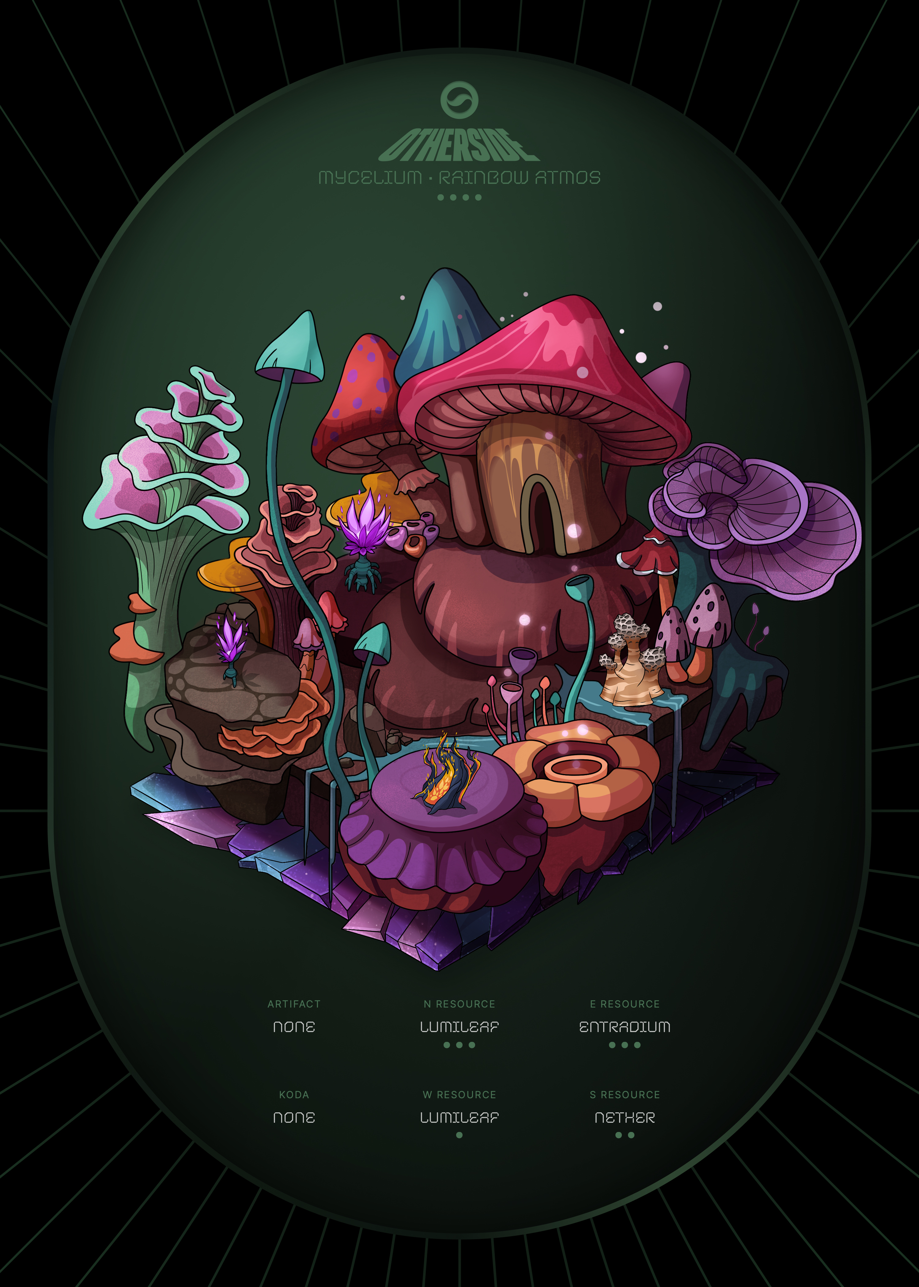 Otherdeed #76628 — Mycelium