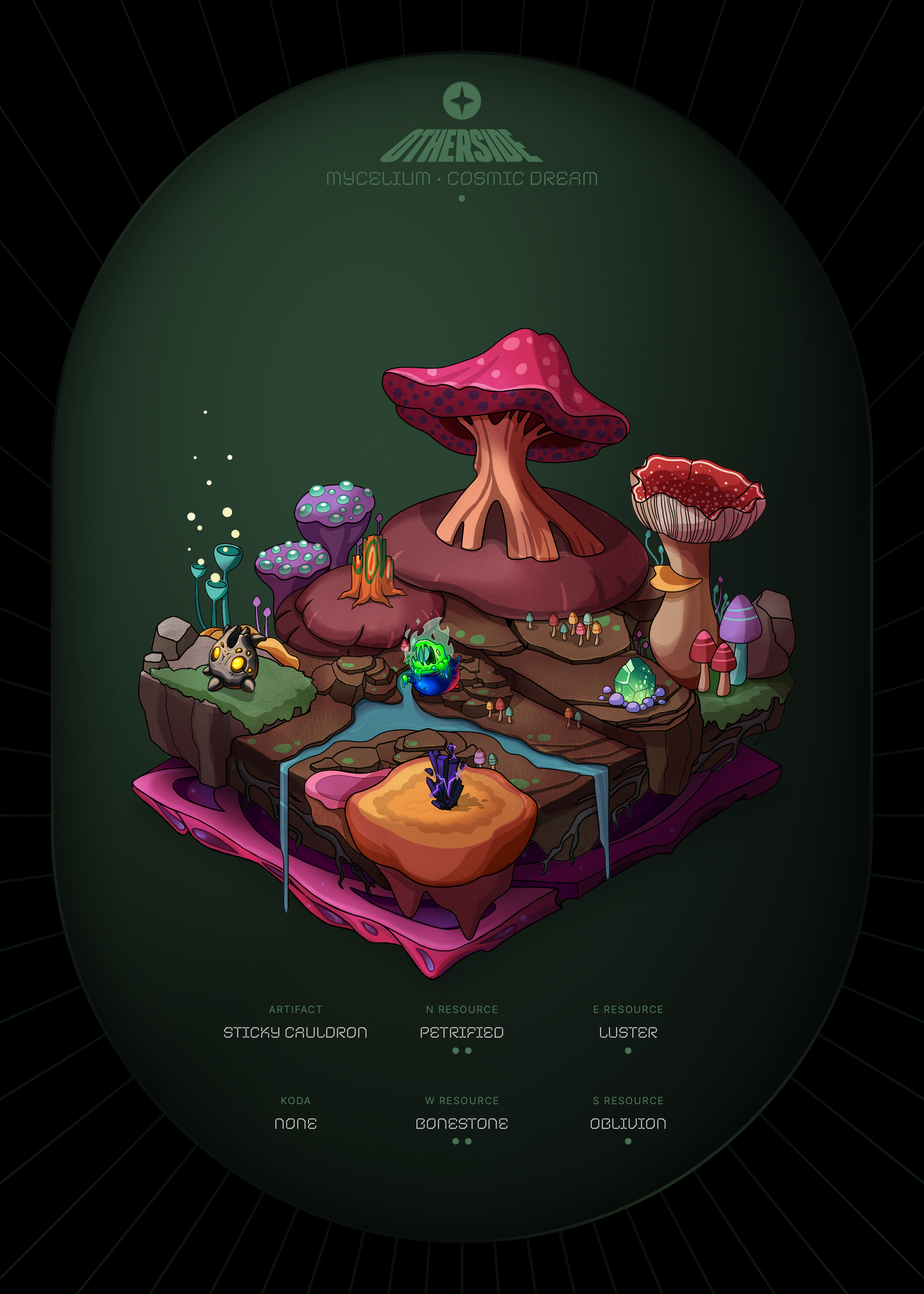 Otherdeed #92454 — Mycelium