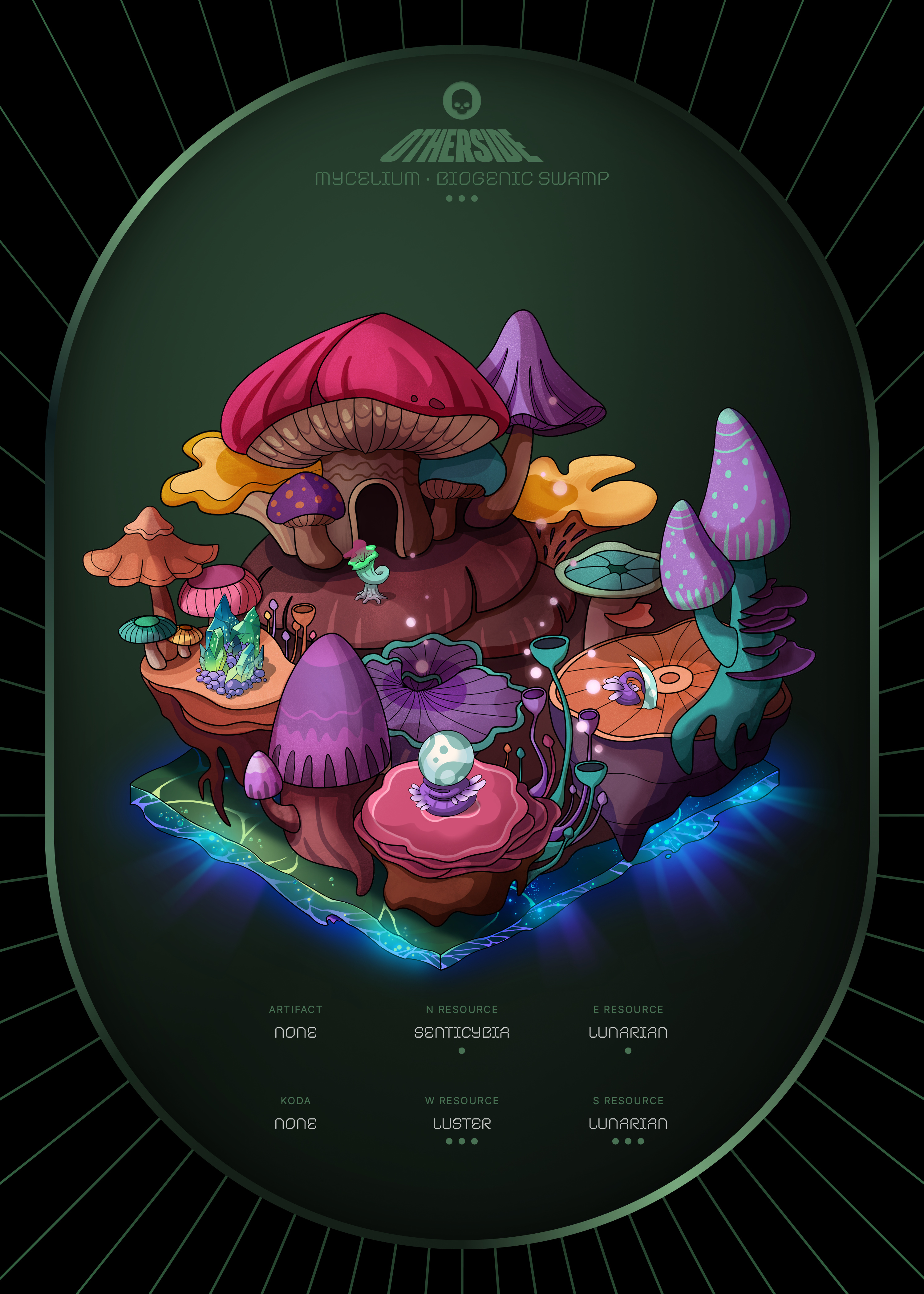 Otherdeed #5356 — Mycelium