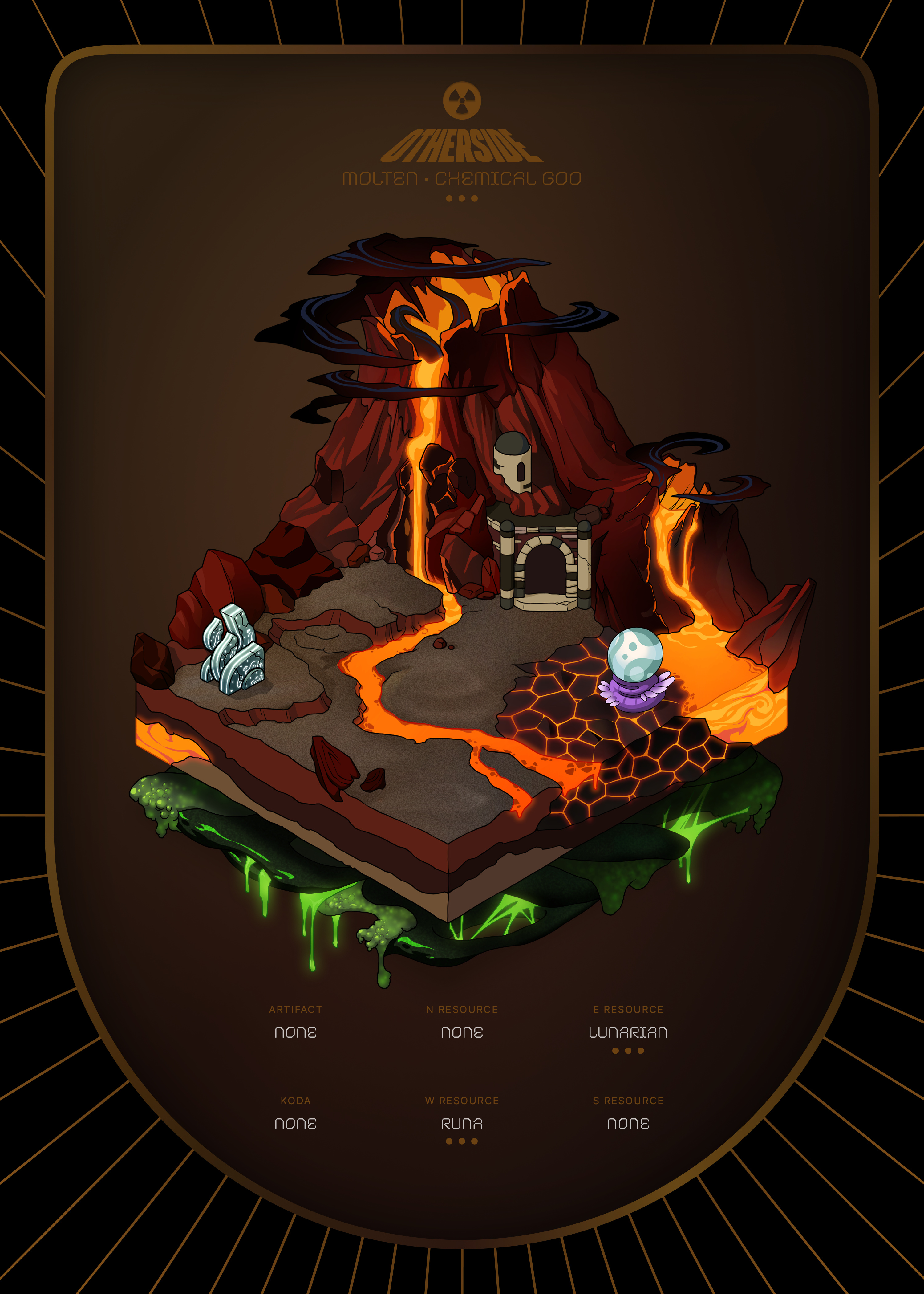 Otherdeed #10448 — Molten