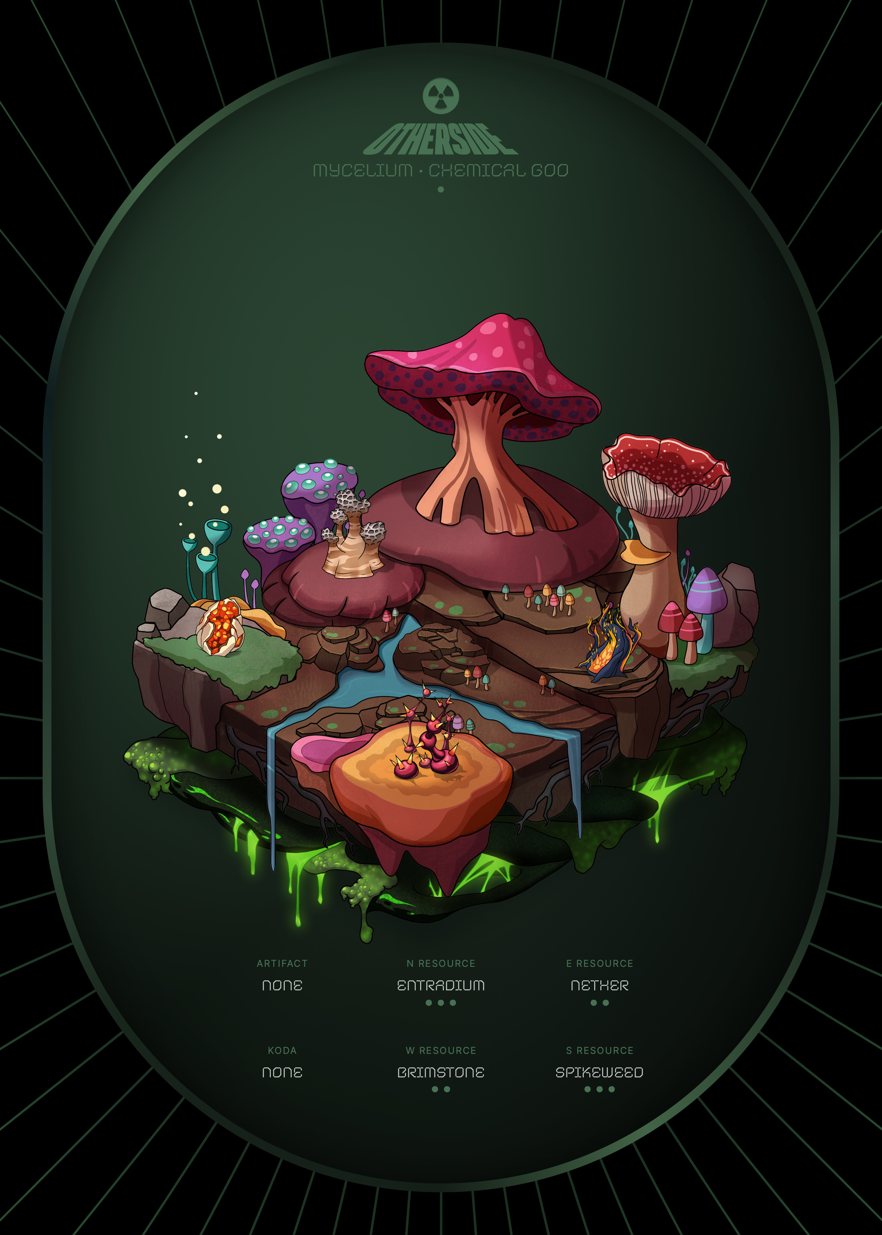 Otherdeed #20802 — Mycelium