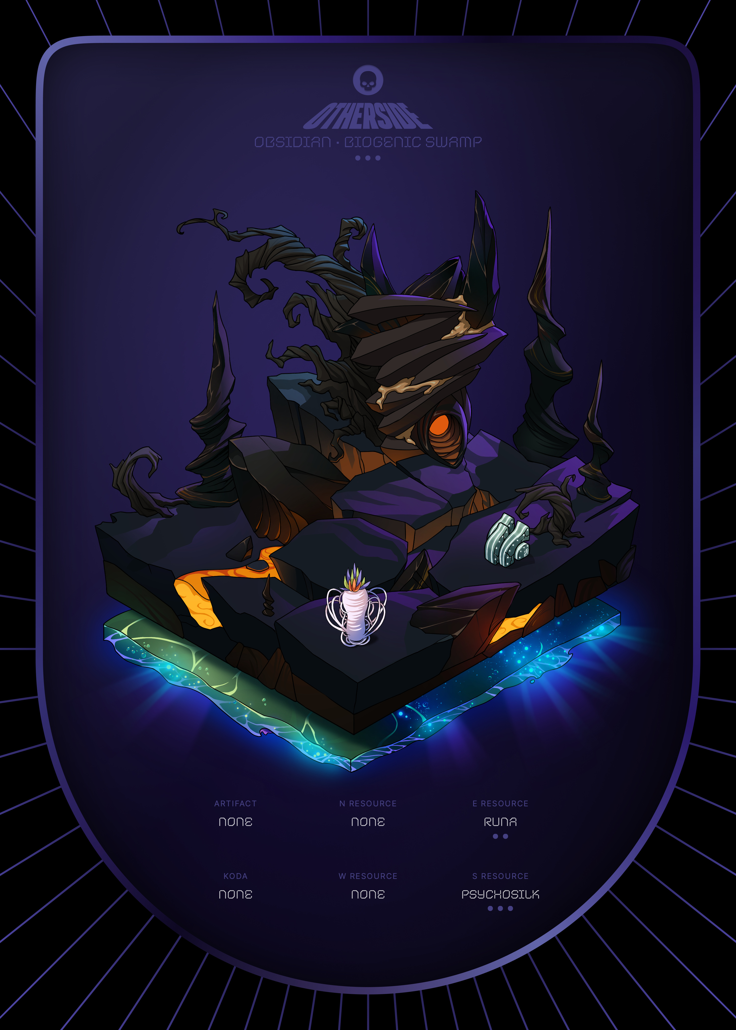 Otherdeed #8218 — Obsidian